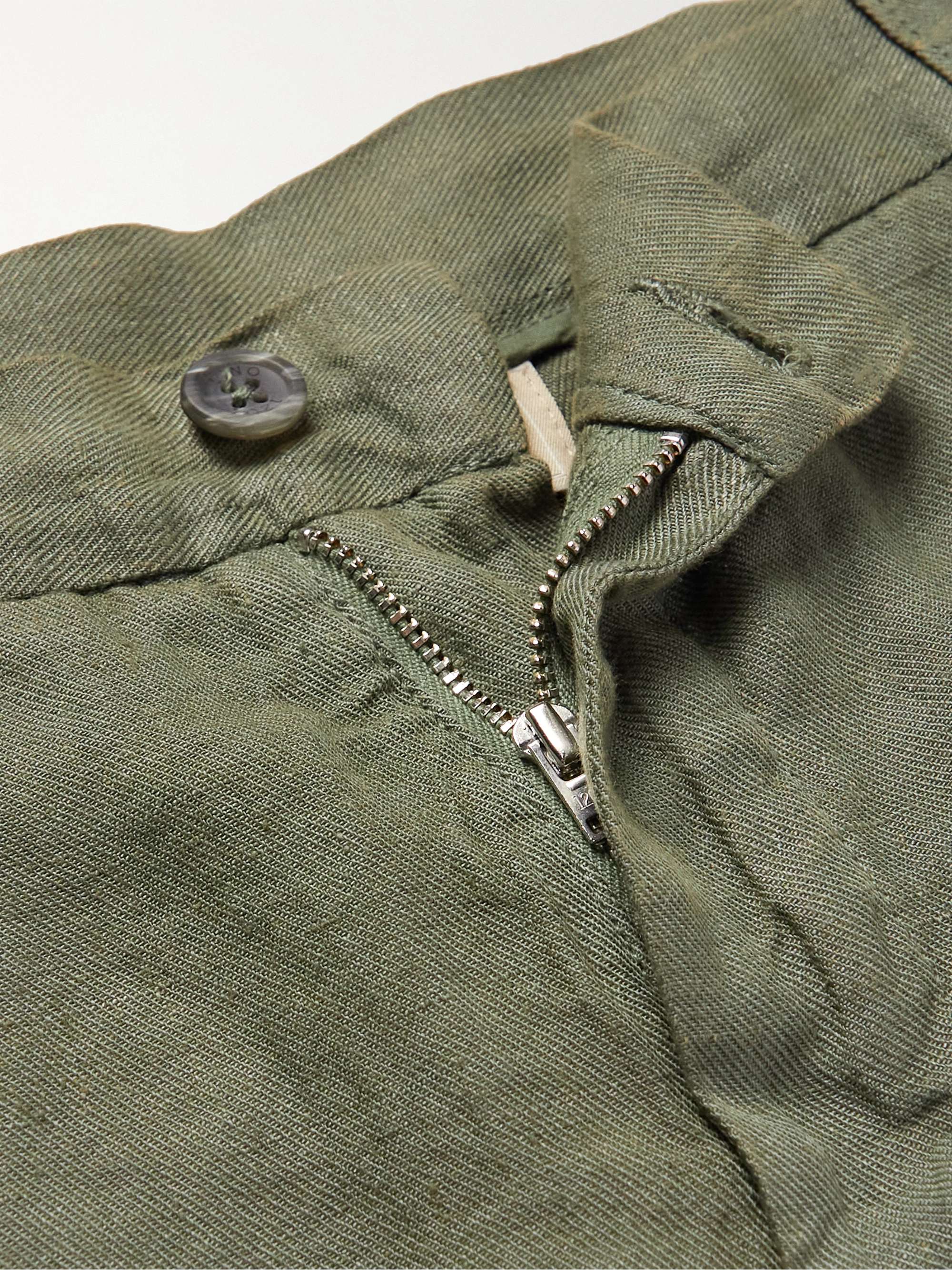 120% LINO Straight-Leg Linen Bermuda Shorts