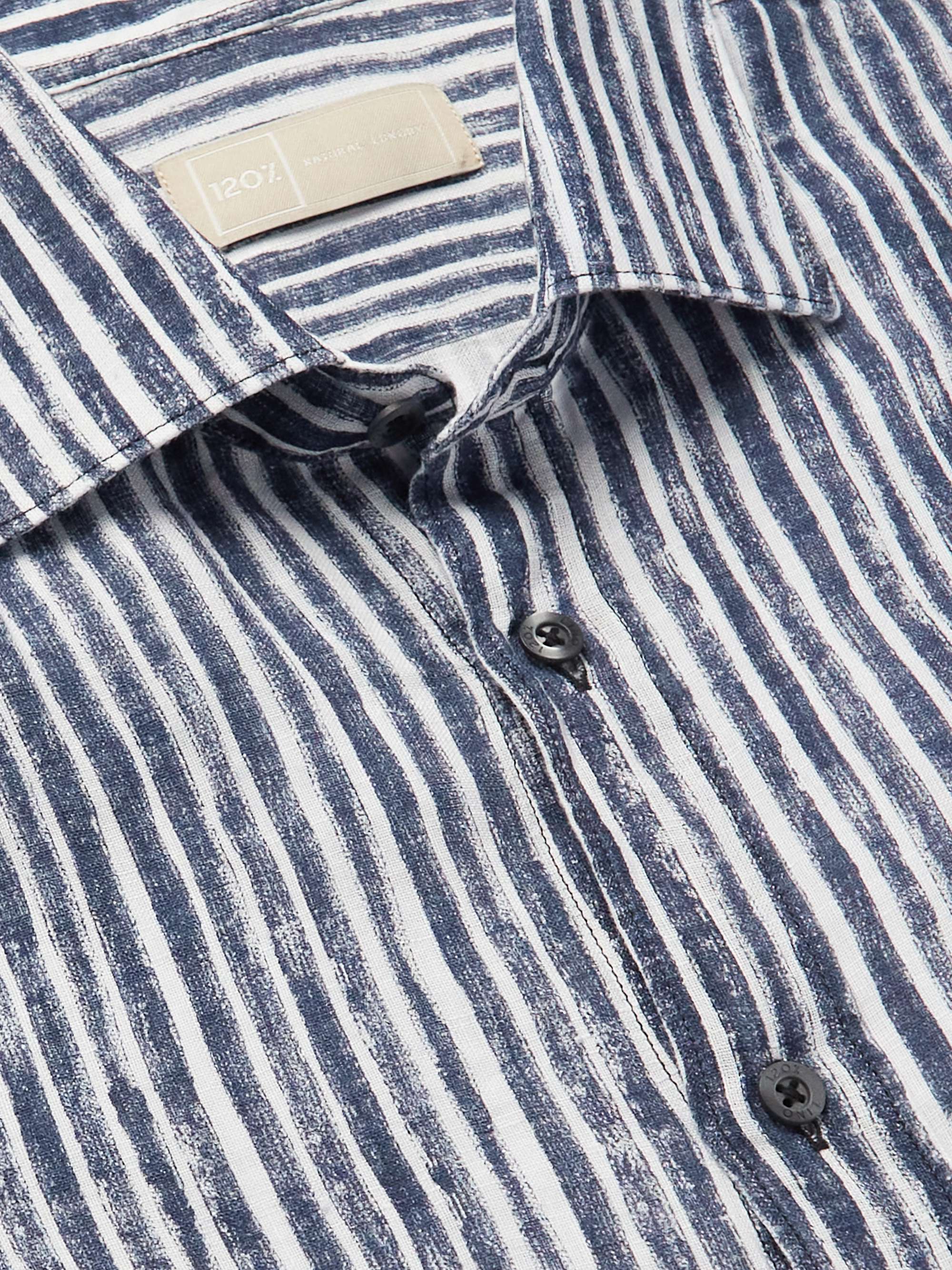 120 LINO Striped Linen Shirt for Men MR PORTER