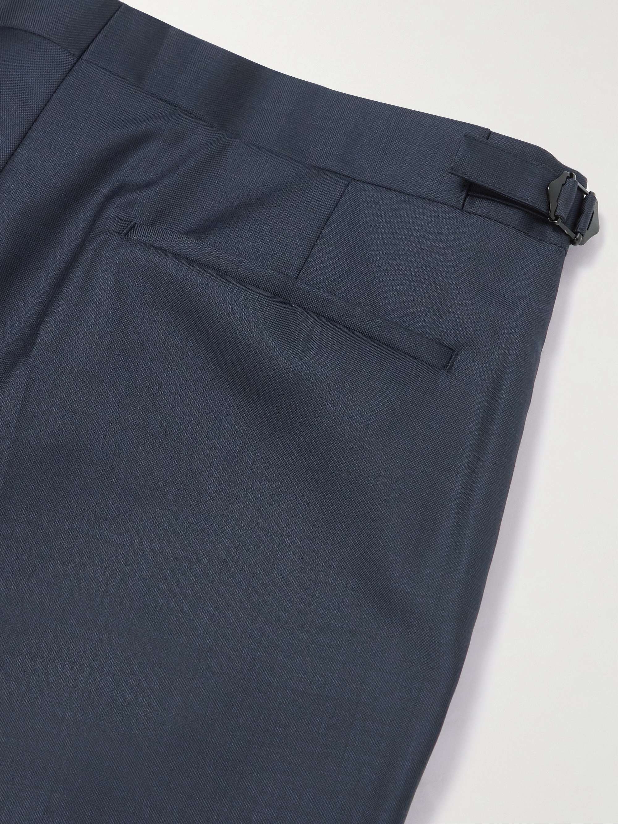 RICHARD JAMES Tapered Sharkskin Wool Suit Trousers for Men | MR PORTER