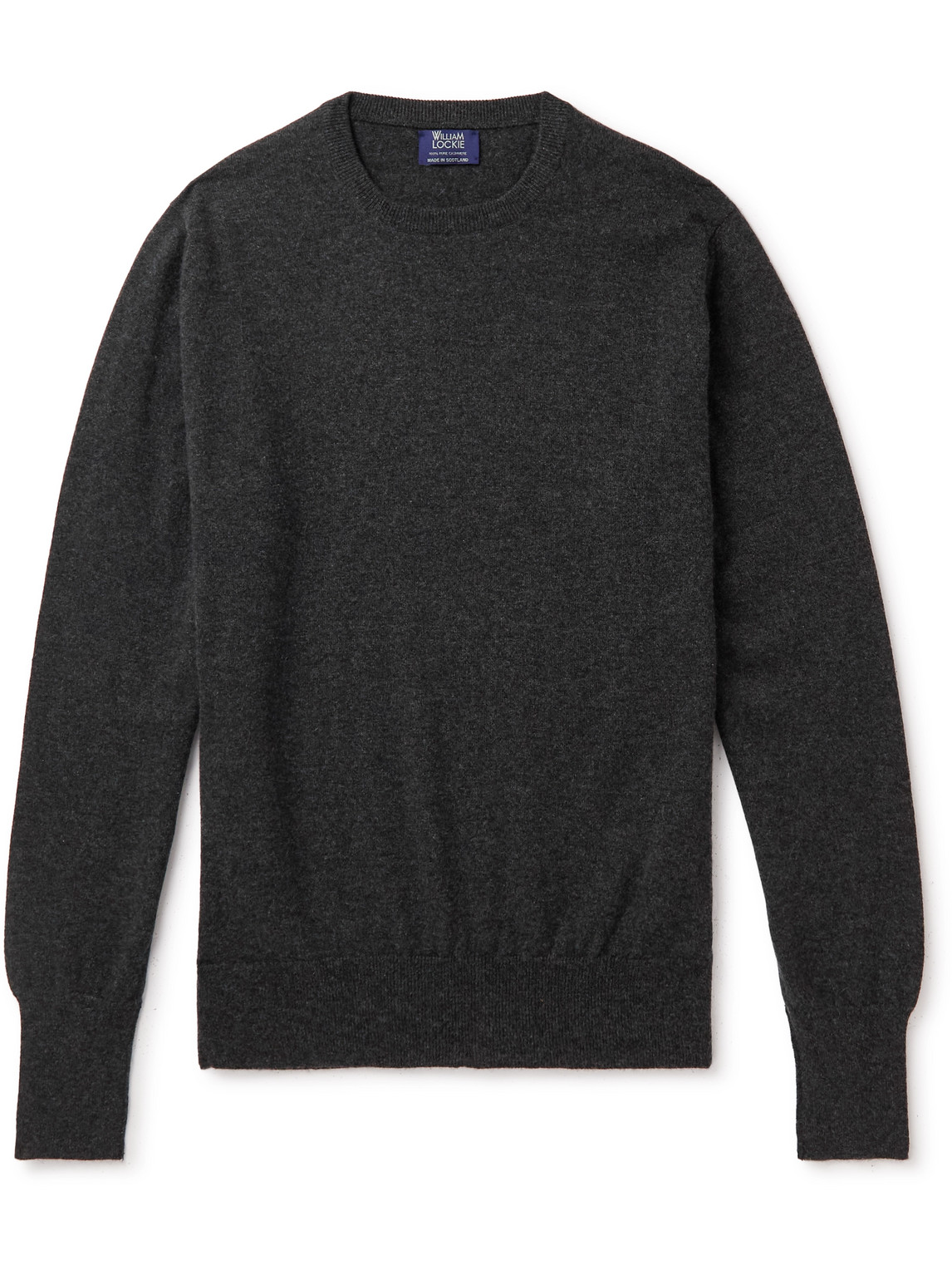 William Lockie Oxton Cashmere Sweater In Gray