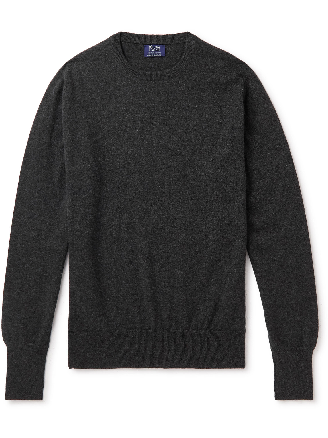 William Lockie Oxton Cashmere Jumper In Grey