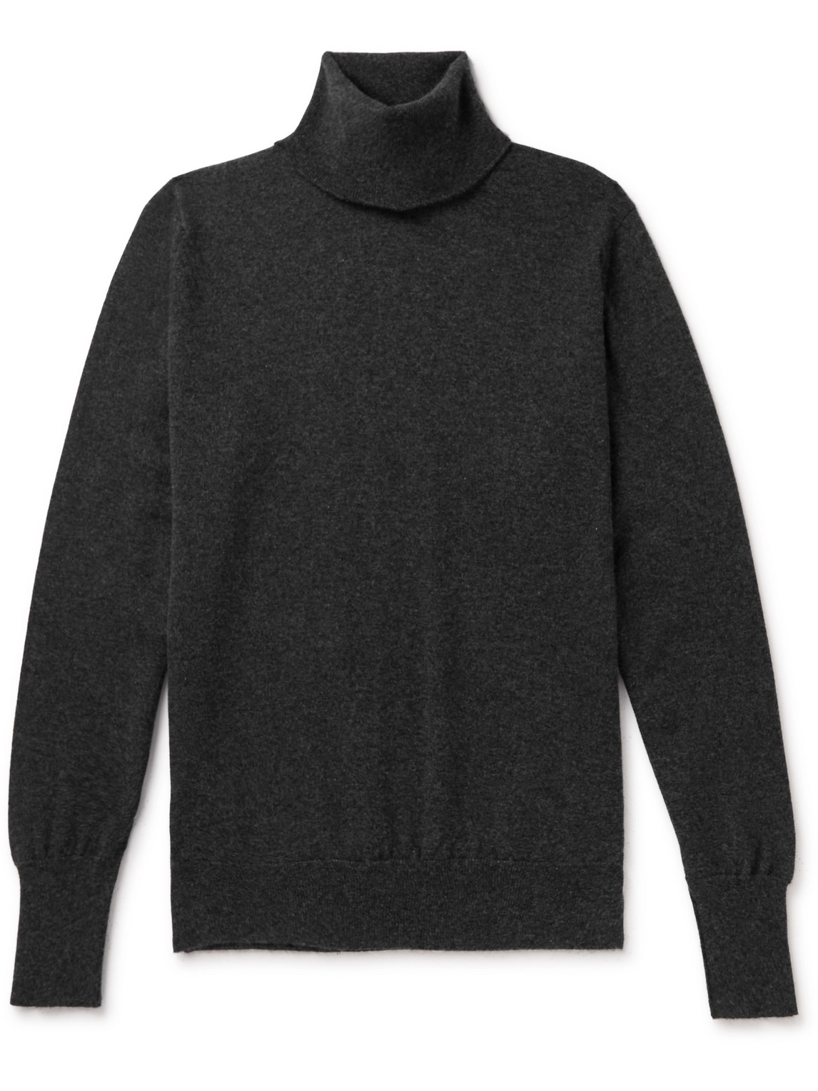 William Lockie Oxton Slim-fit Cashmere Rollneck Sweater In Gray