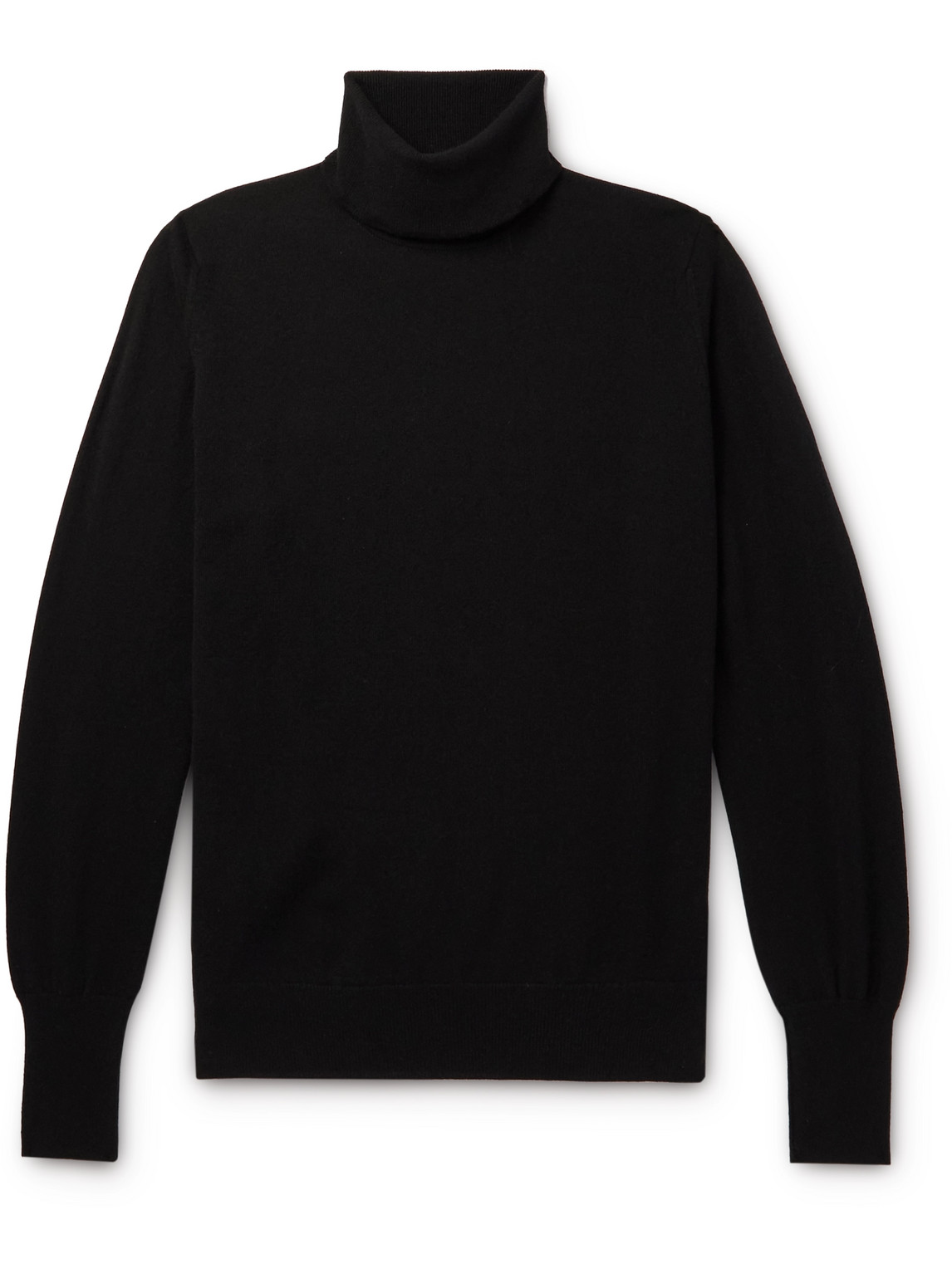 William Lockie Oxton Slim-fit Cashmere Rollneck Sweater In Black