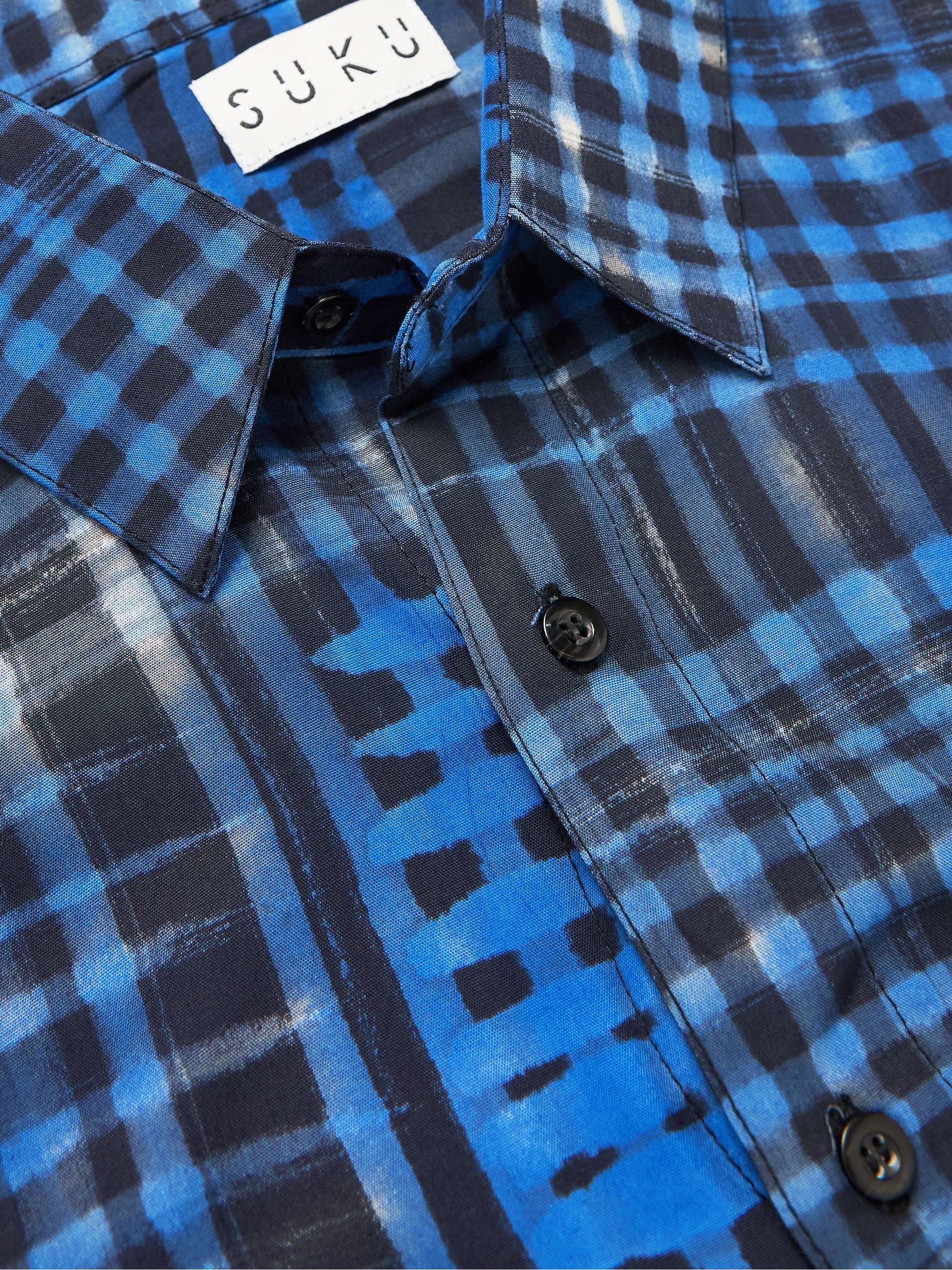 SUKU Winter Checked Bamboo-Jersey Pyjama Set