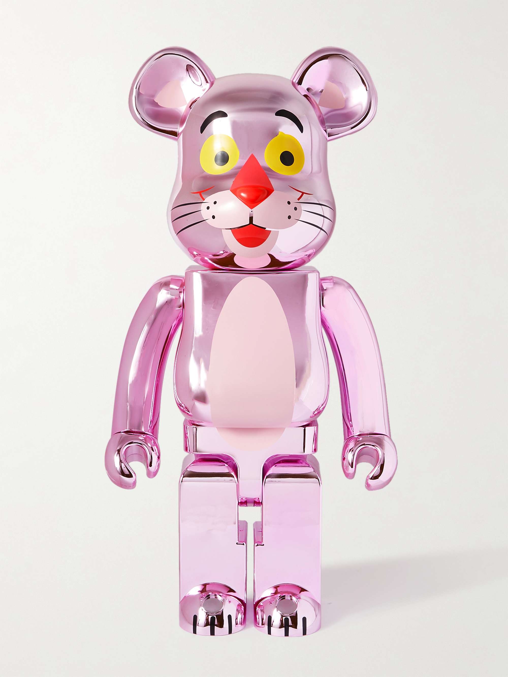 BE@RBRICK + Pink Panther 1000% Printed Chrome PVC Figurine