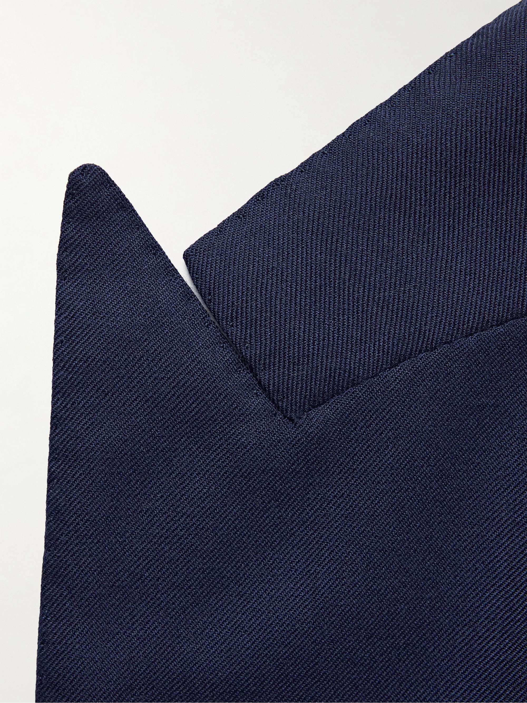 RALPH LAUREN PURPLE LABEL Kent Slim-Fit Double-Breasted Cashmere-Twill Blazer