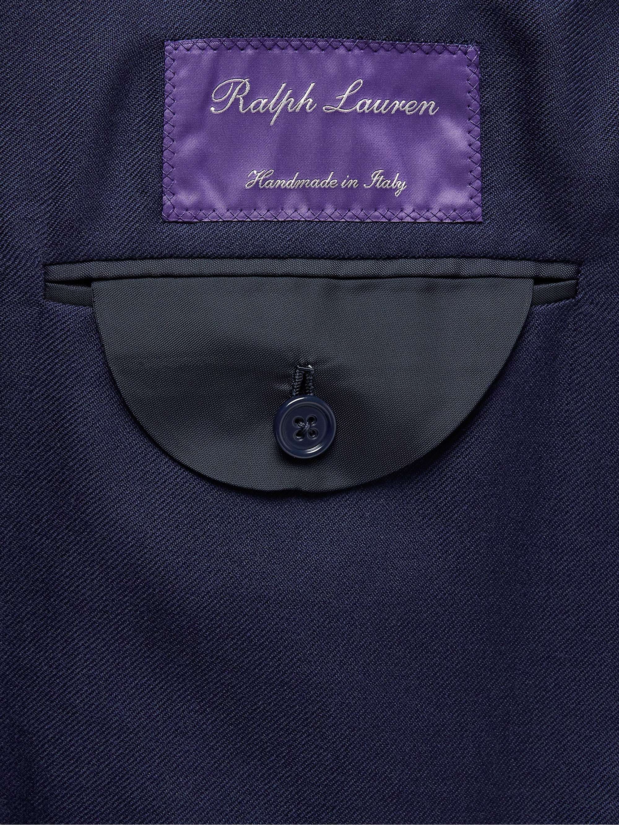 RALPH LAUREN PURPLE LABEL Kent Slim-Fit Double-Breasted Cashmere-Twill Blazer