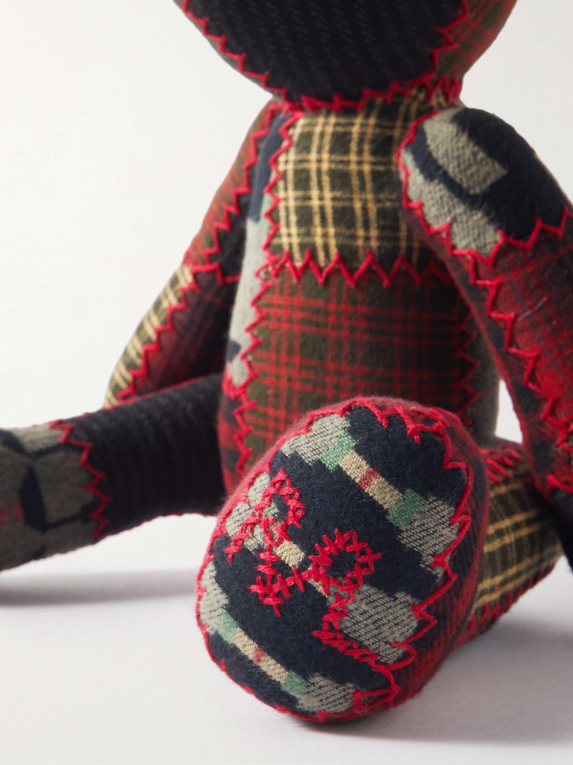 RRL Patchwork Cotton Teddy Bear