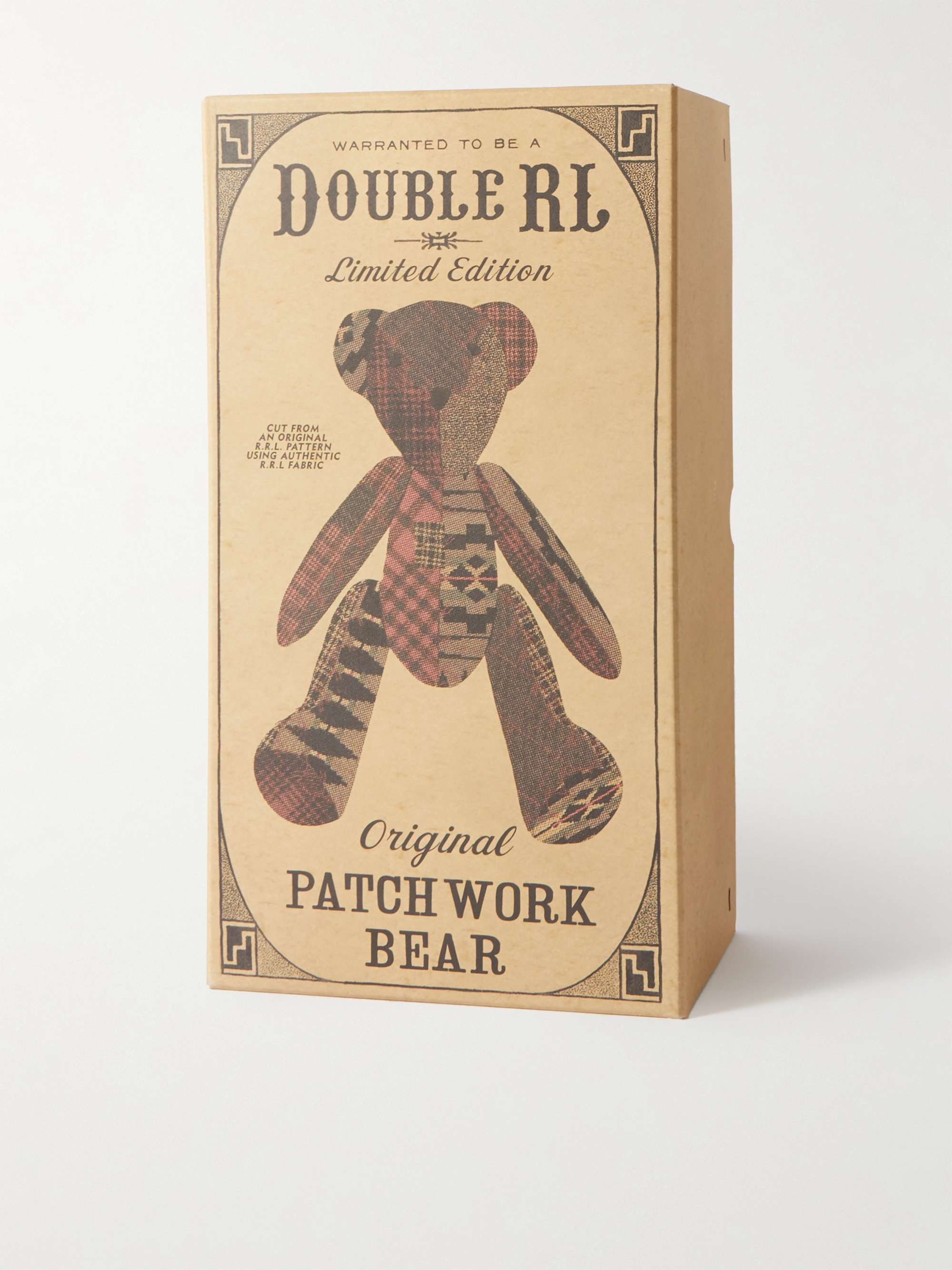 RRL Patchwork Cotton Teddy Bear