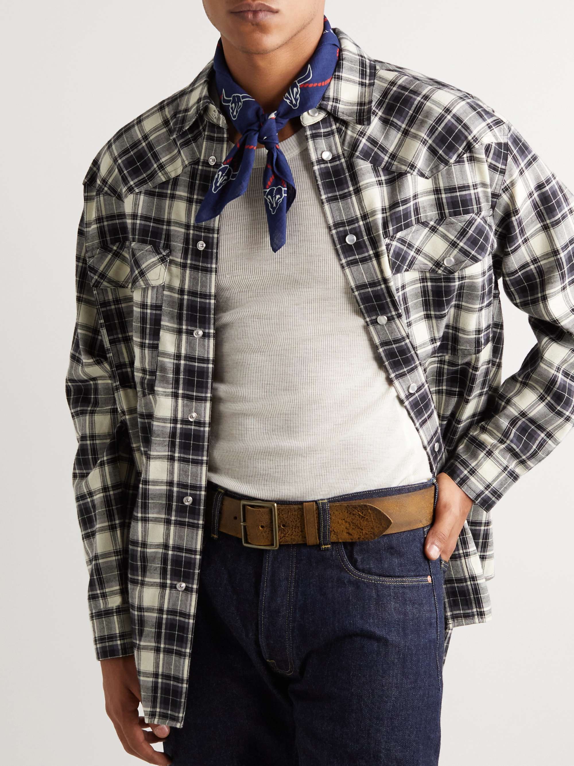 RRL Rodeo Printed Cotton-Voile Bandana
