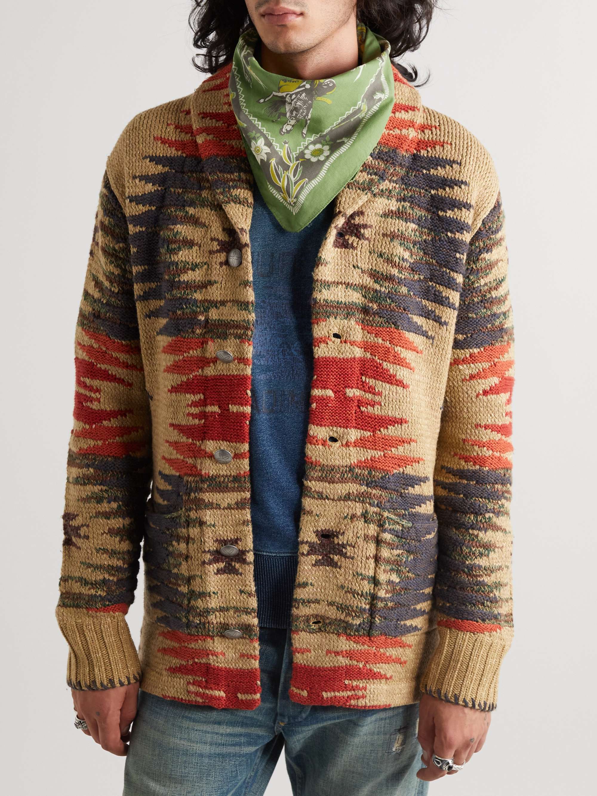RRL Printed Cotton Scarf