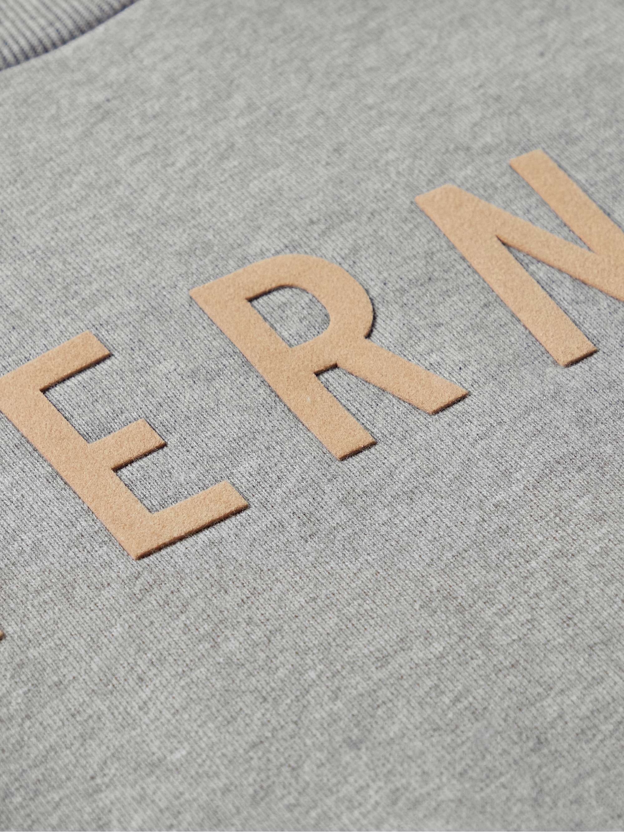 FEAR OF GOD Flocked Cotton-Jersey Sweatshirt