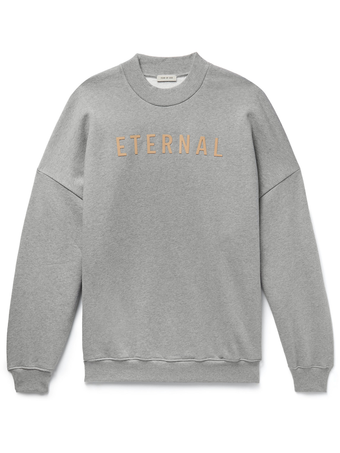 FEAR OF GOD FLOCKED COTTON-JERSEY SWEATSHIRT