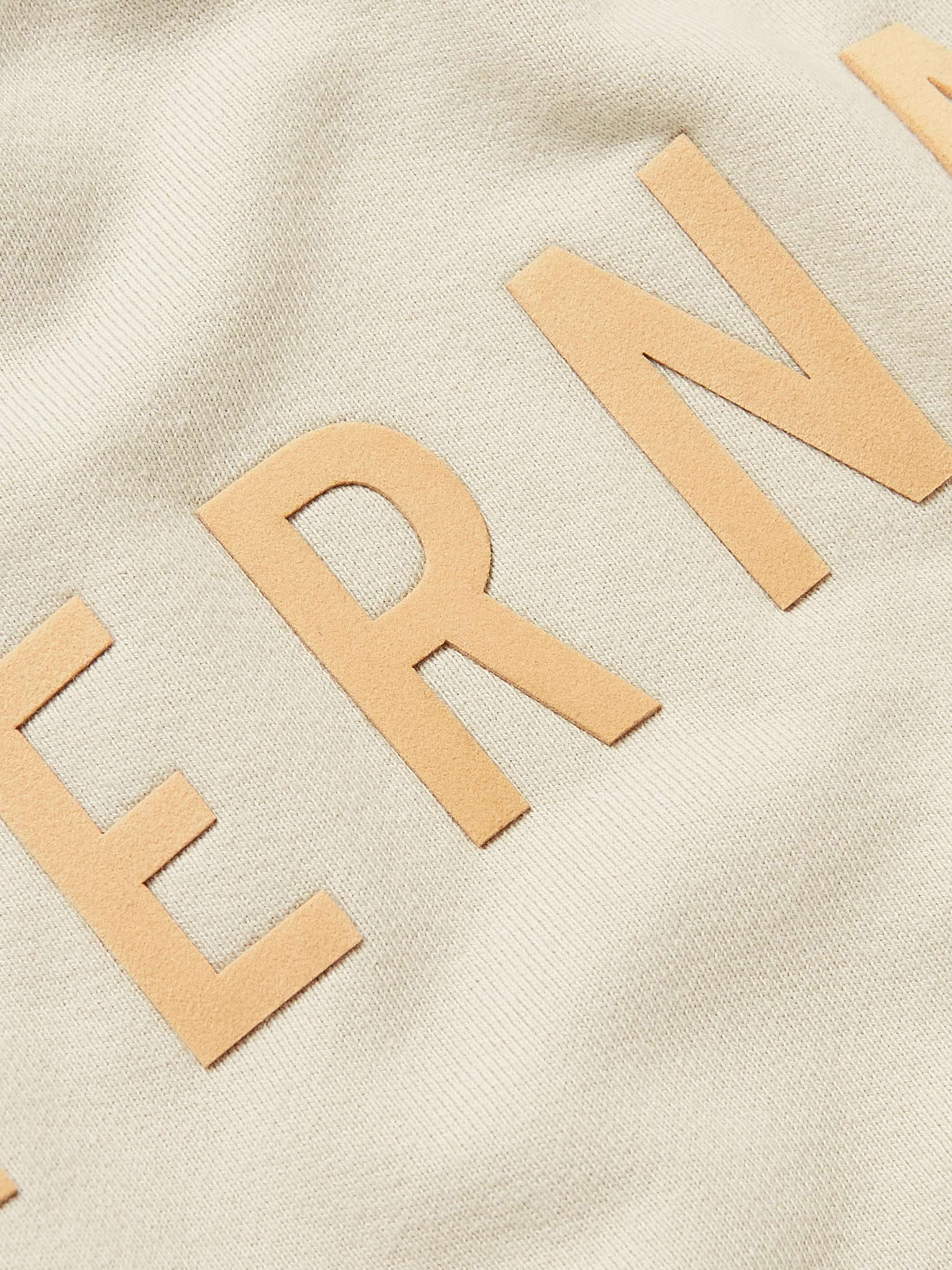 FEAR OF GOD Flocked Cotton-Jersey Sweatshirt