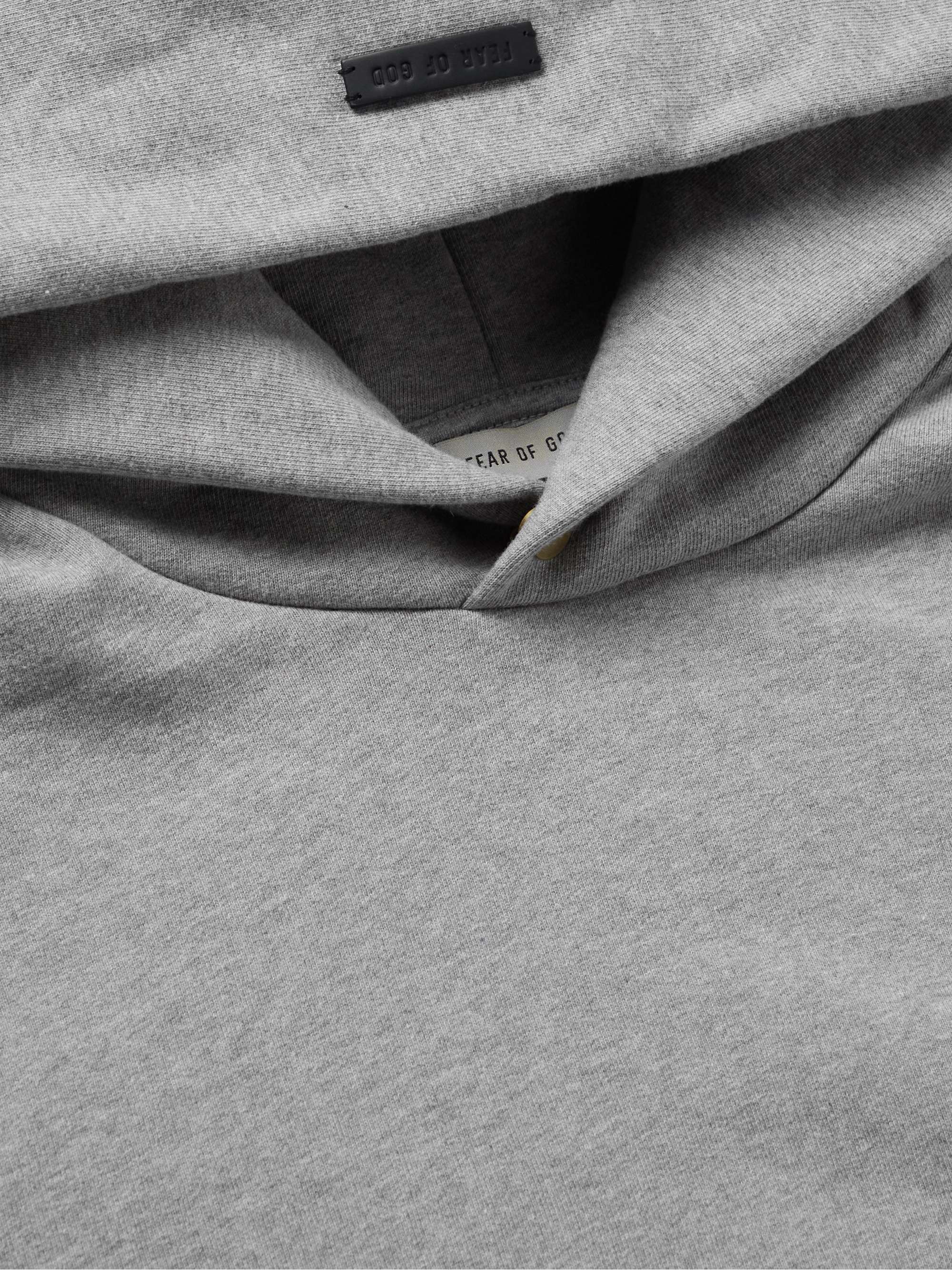 FEAR OF GOD Eternal Logo-Flocked Cotton-Jersey Hoodie