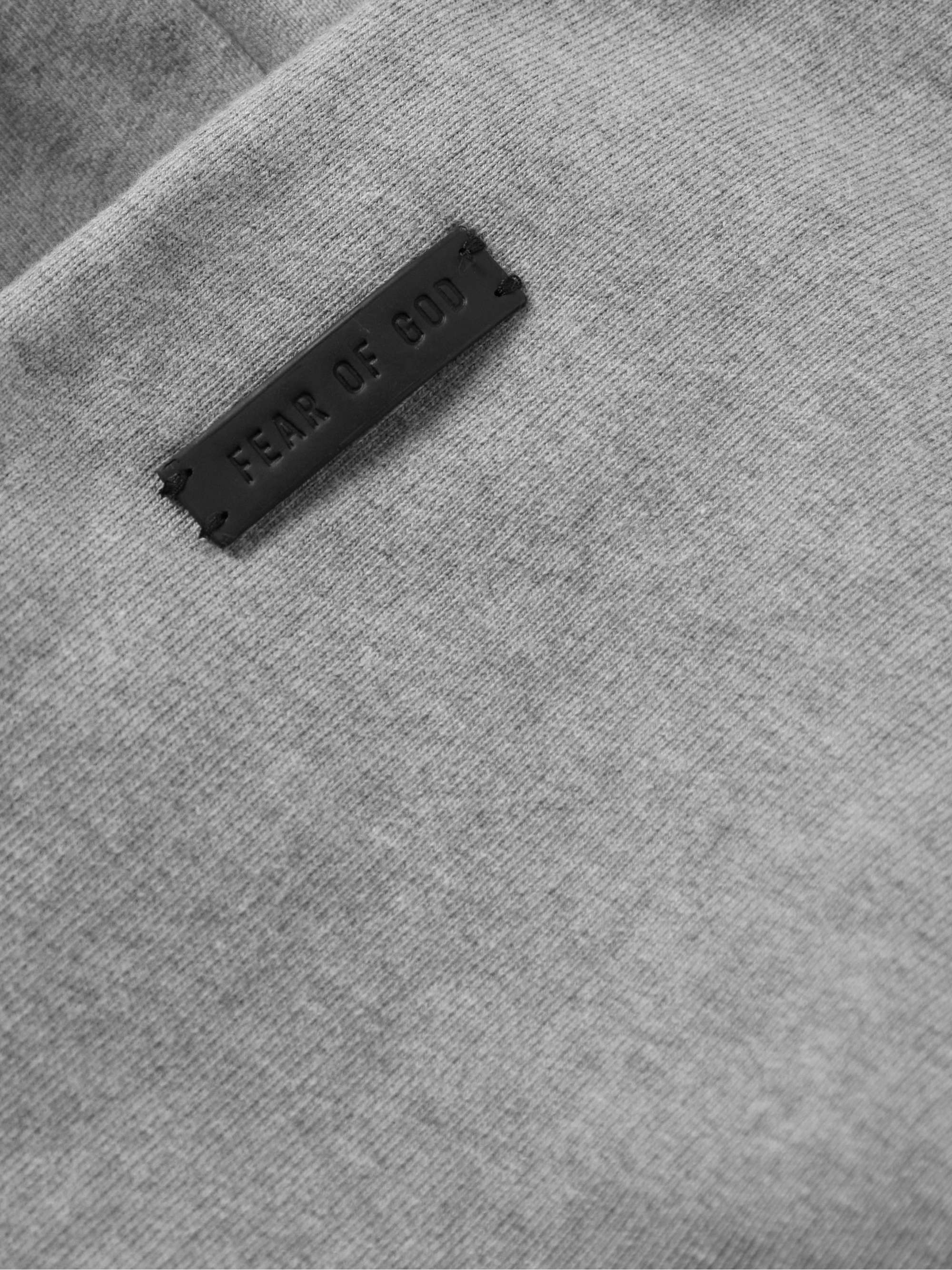 FEAR OF GOD Eternal Logo-Flocked Cotton-Jersey Zip-Up Hoodie