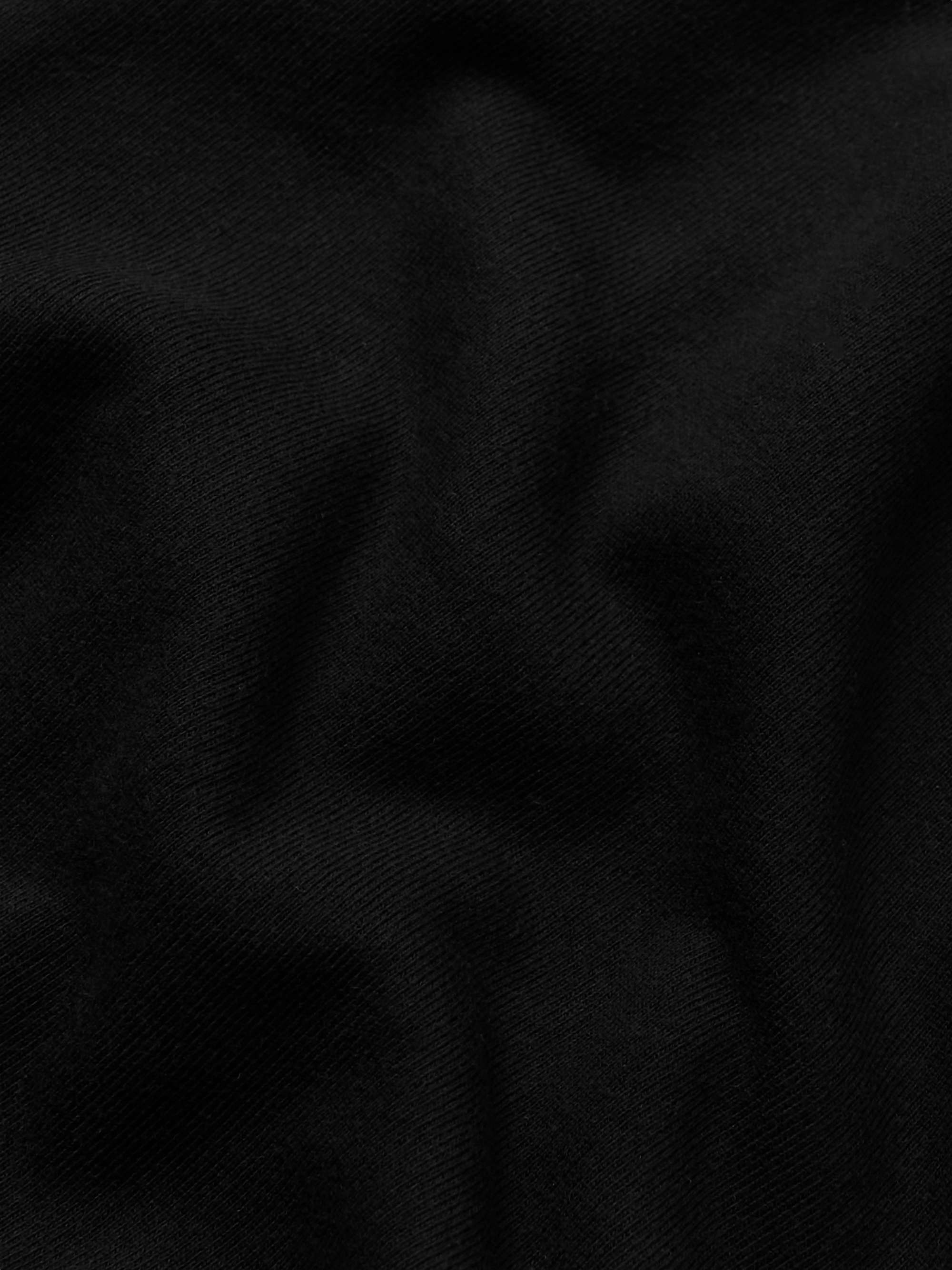FEAR OF GOD Eternal Logo-Flocked Cotton-Jersey Zip-Up Hoodie