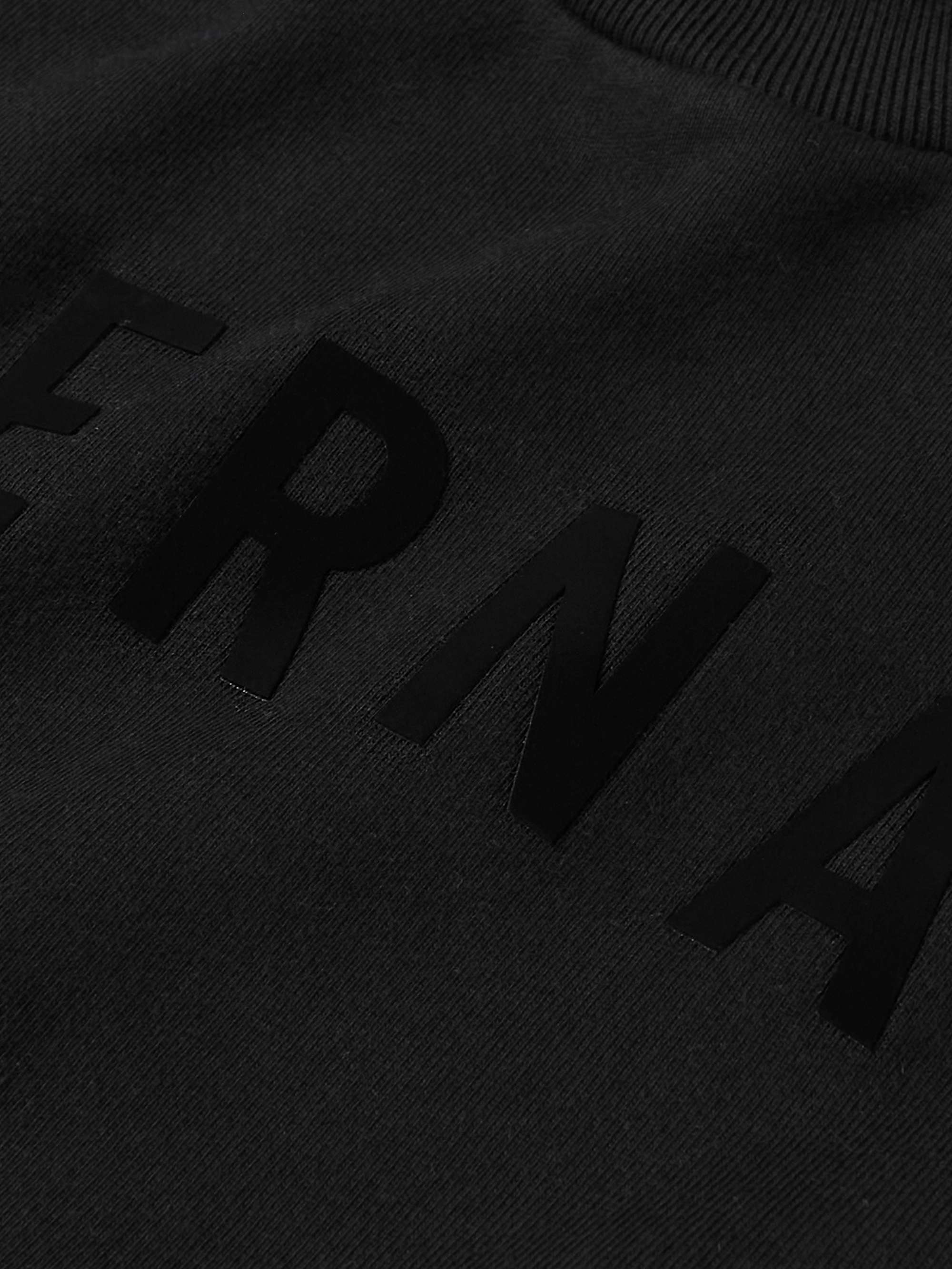 FEAR OF GOD Flocked Cotton-Jersey Sweatshirt