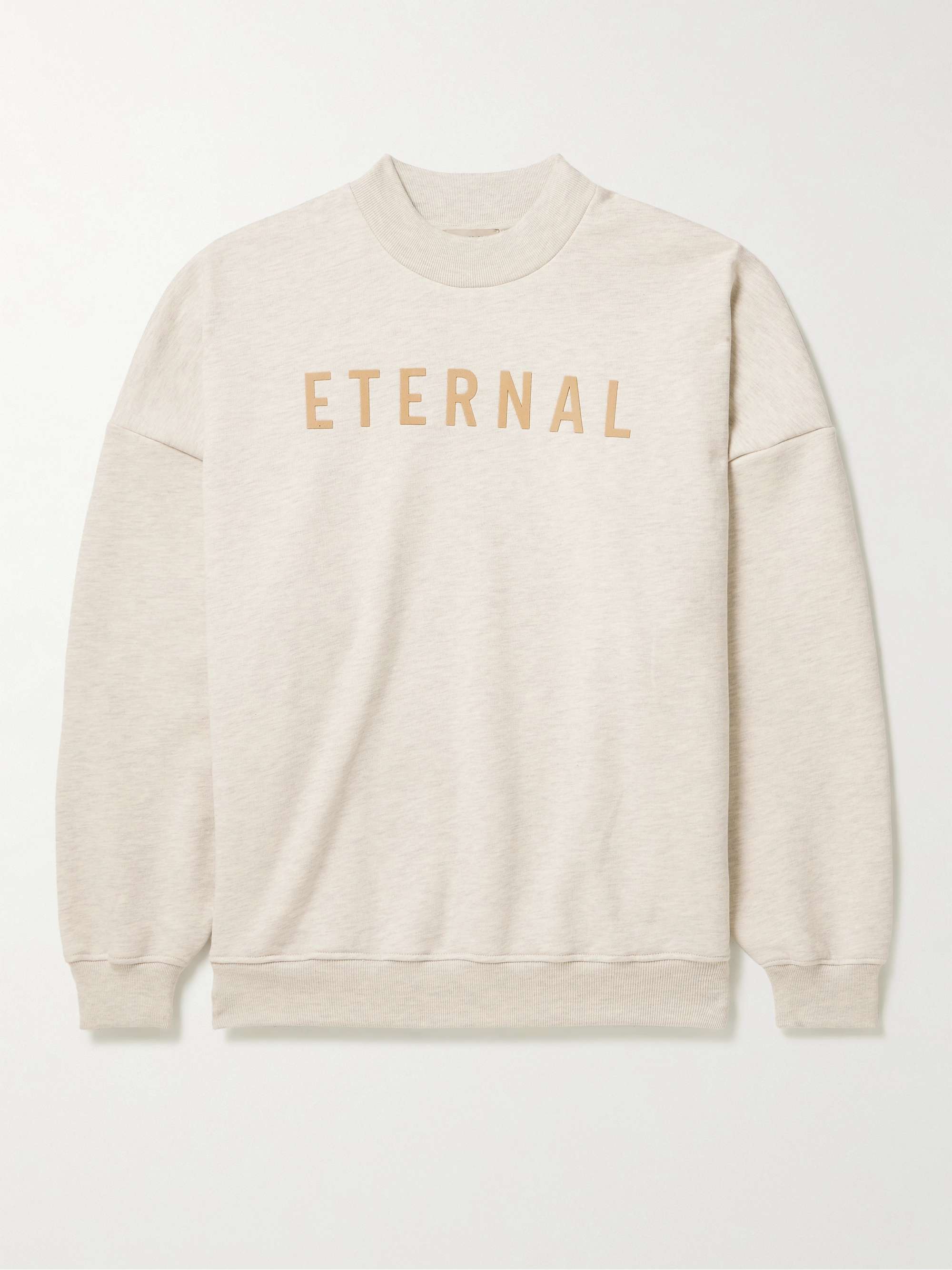 FEAR OF GOD Flocked Cotton-Jersey Sweatshirt