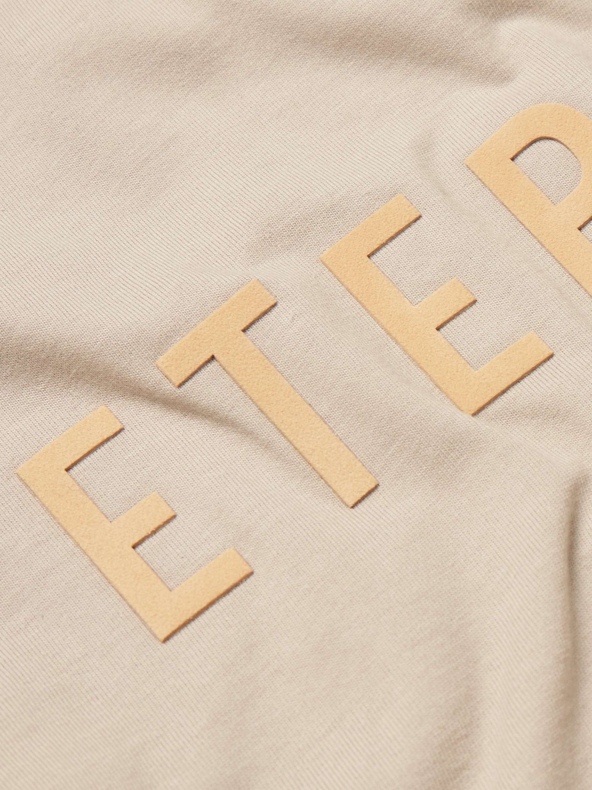 FEAR OF GOD Logo-Flocked Cotton-Jersey T-Shirt