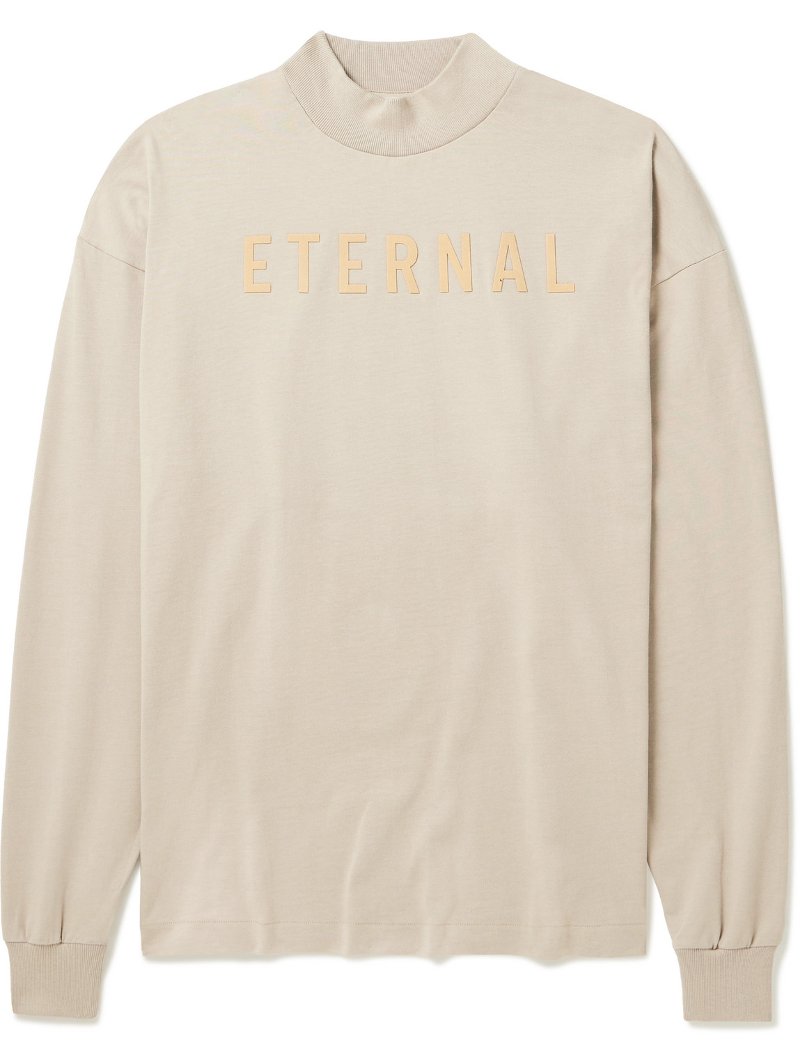 FEAR OF GOD ETERNAL LOGO-FLOCKED COTTON-JERSEY T-SHIRT