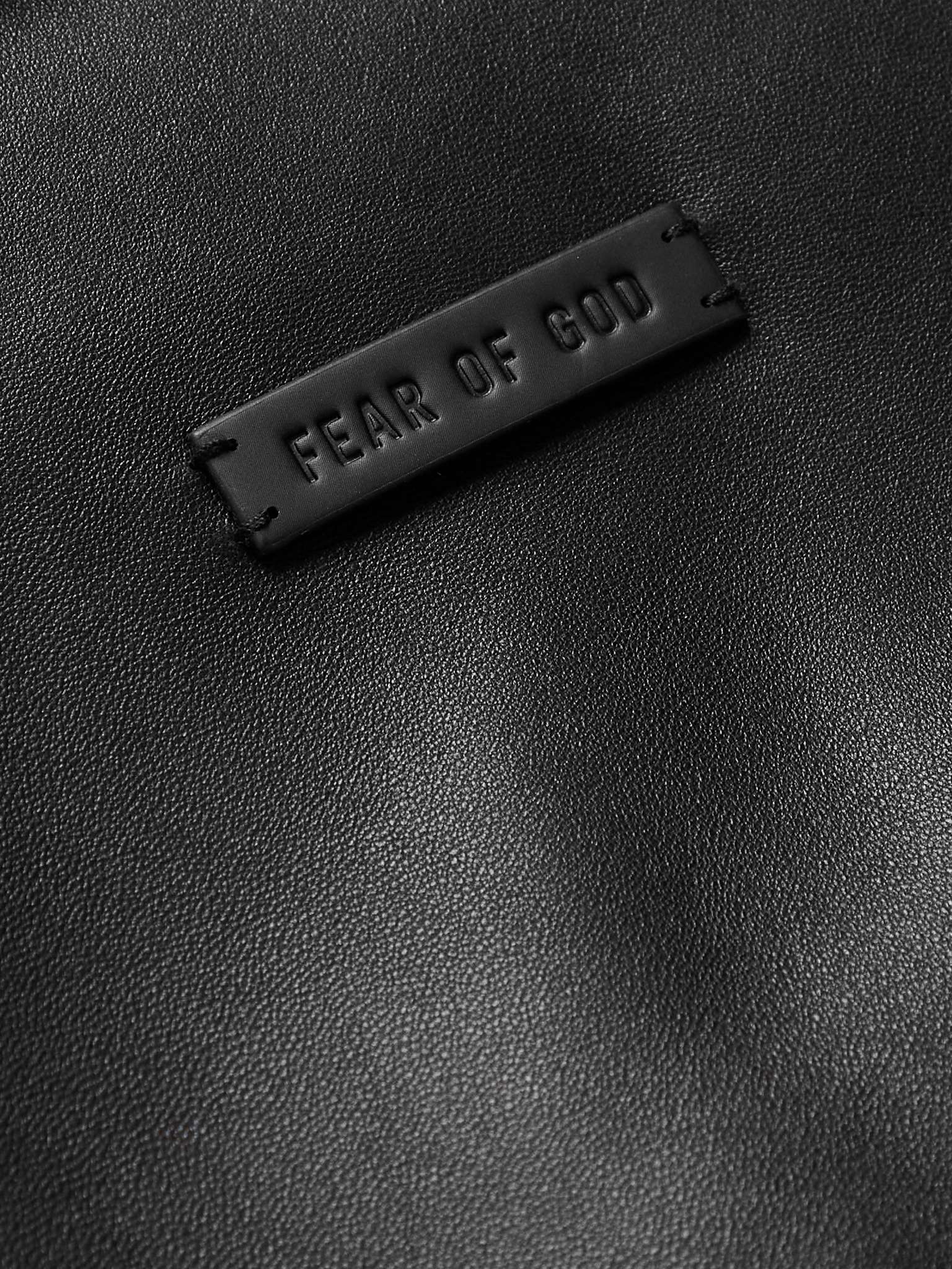 FEAR OF GOD Eternal Logo-Appliquéd Leather Jacket for Men | MR PORTER