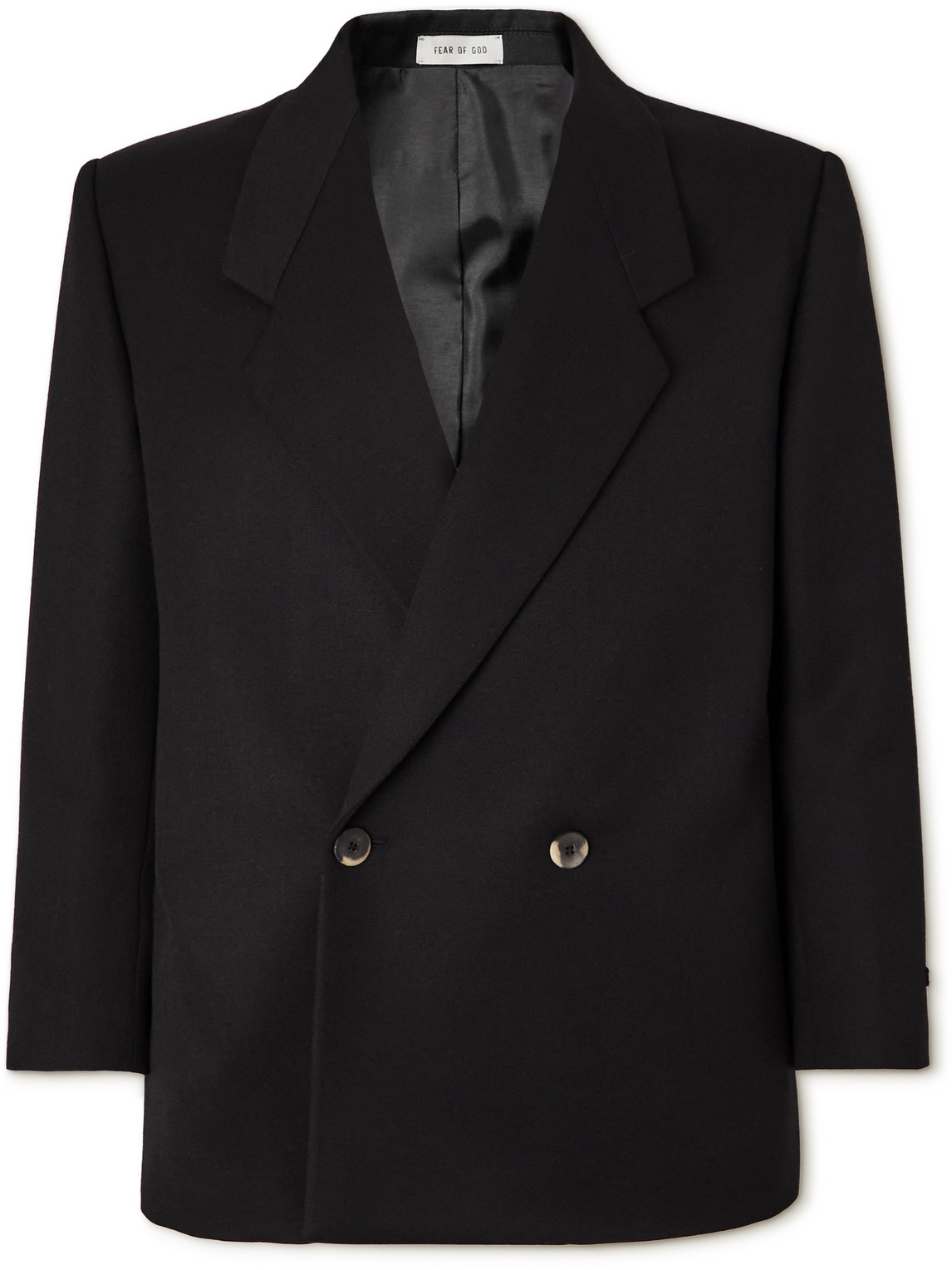 FEAR OF GOD ETERNAL DOUBLE-BREASTED CAVALRY WOOL-TWILL SUIT JACKET