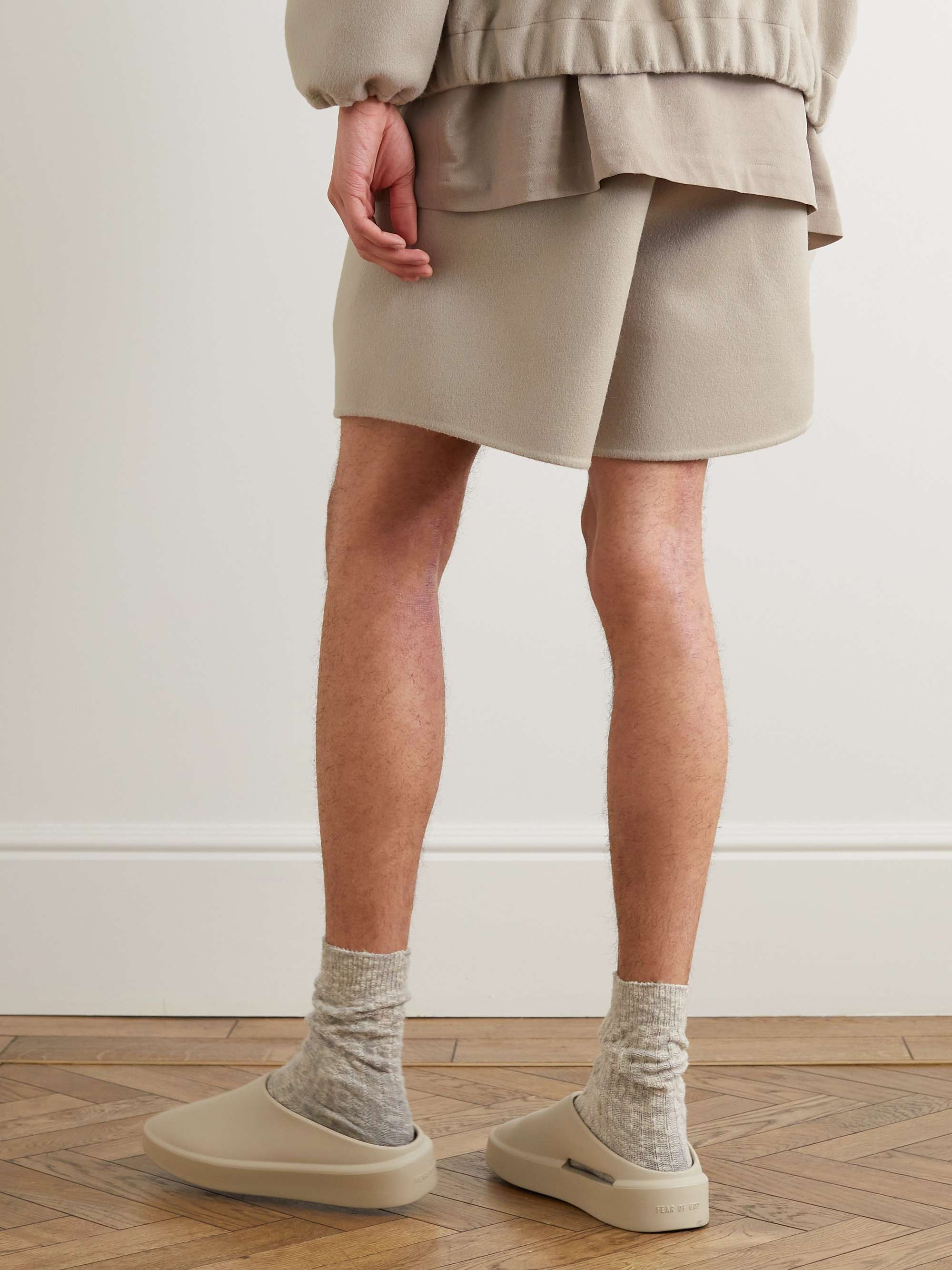 FEAR OF GOD Eternal Wide-Leg Wool and Cashmere-Blend Drawstring Shorts