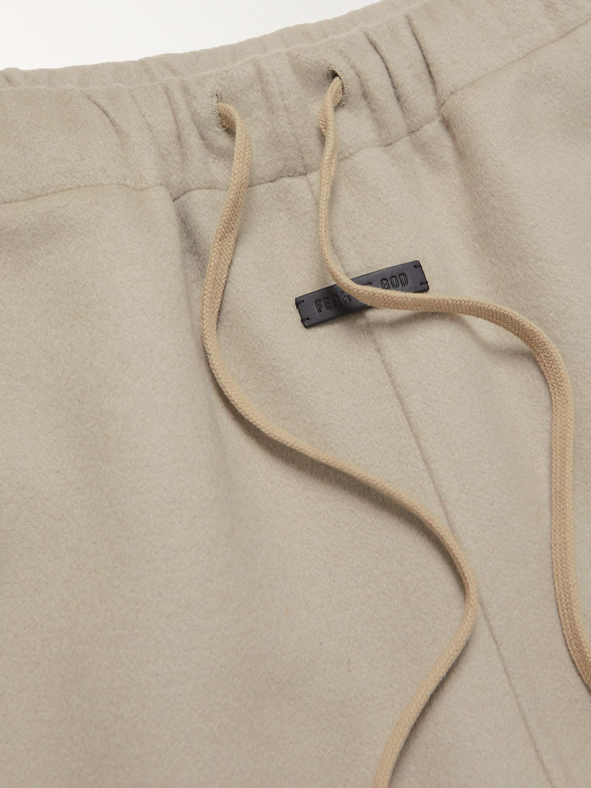 FEAR OF GOD Eternal Wide-Leg Wool and Cashmere-Blend Drawstring Shorts ...
