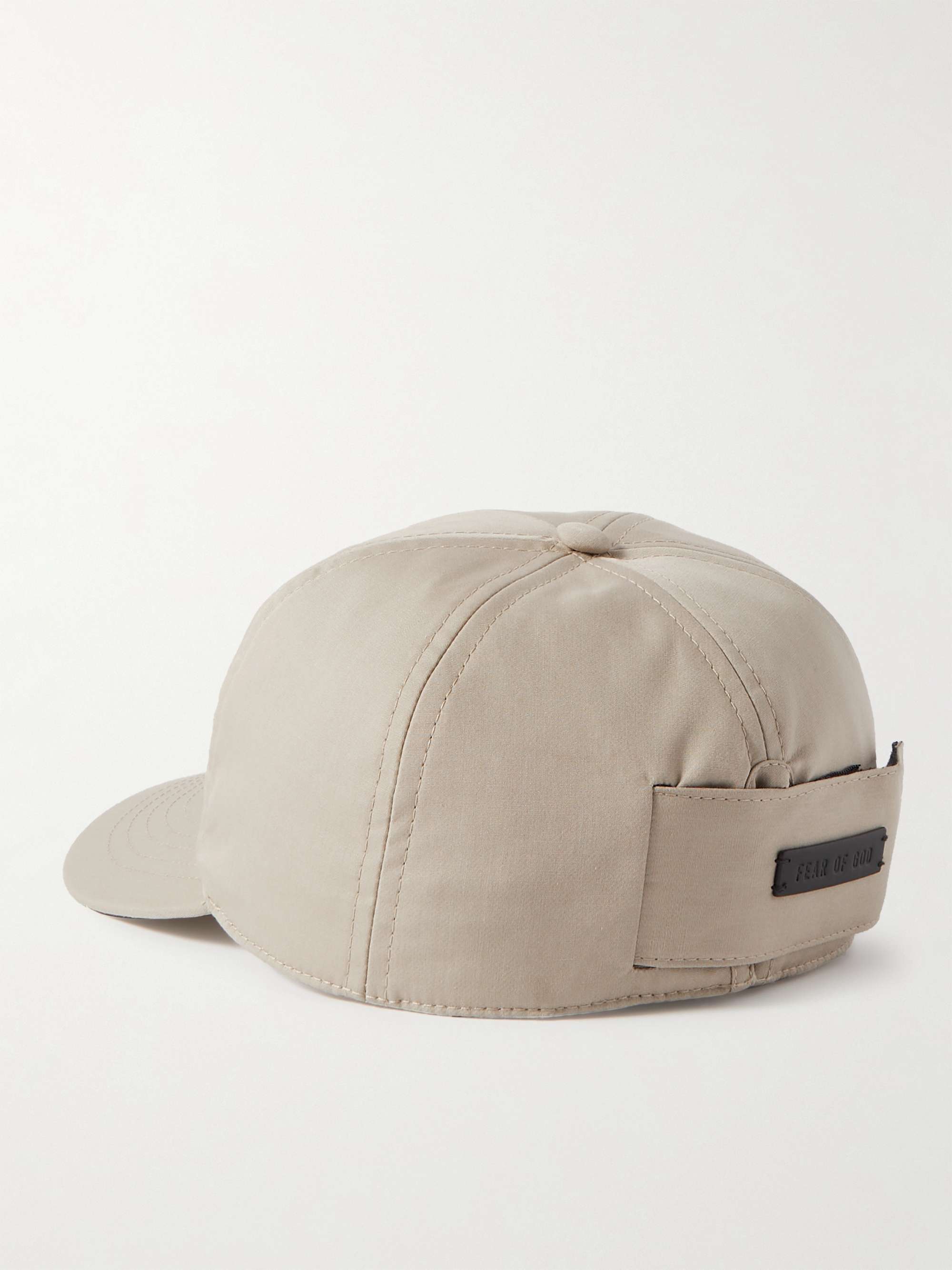 FEAR OF GOD Eternal Logo-Flocked Cotton Baseball Cap