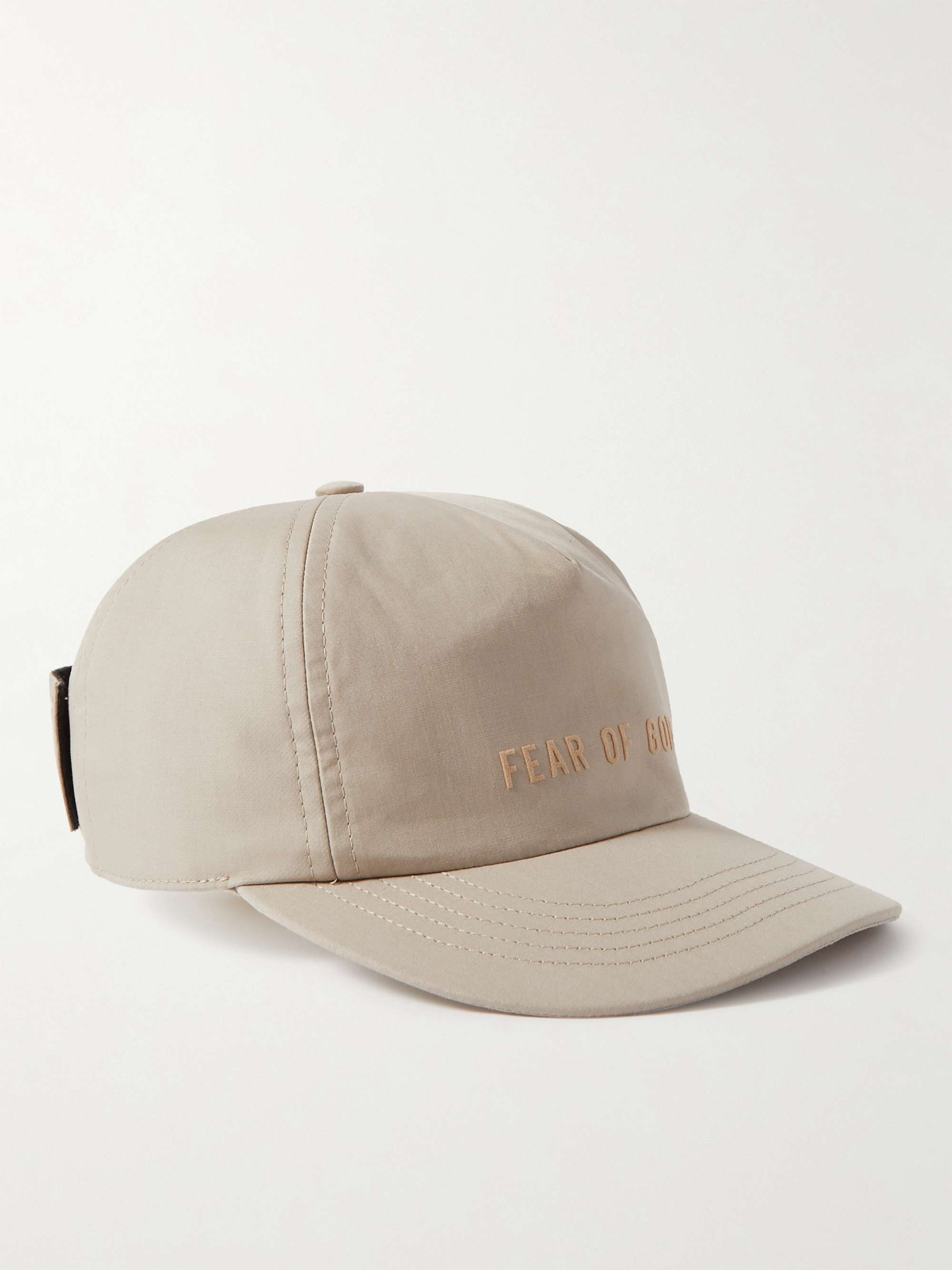 FEAR OF GOD Eternal Logo-Flocked Cotton Baseball Cap