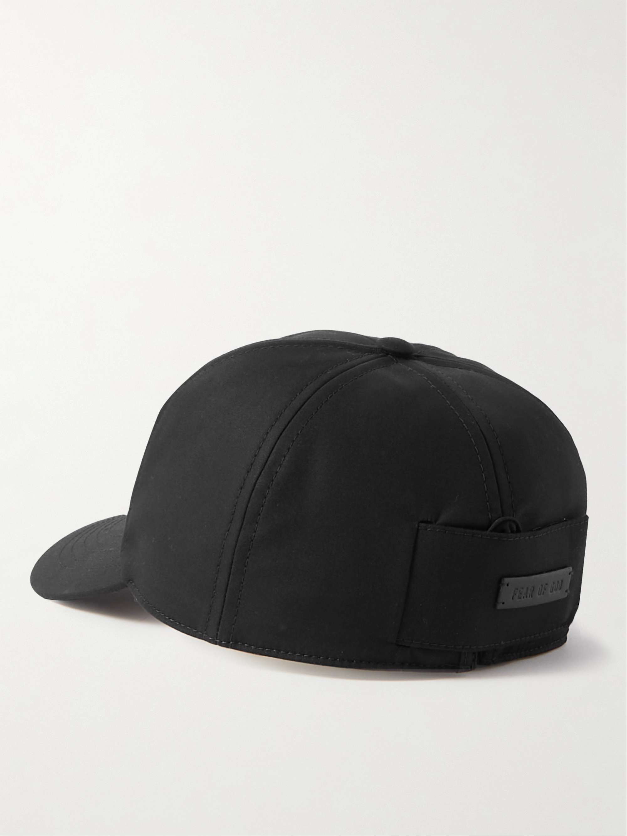 FEAR OF GOD Eternal Logo-Flocked Cotton Baseball Cap