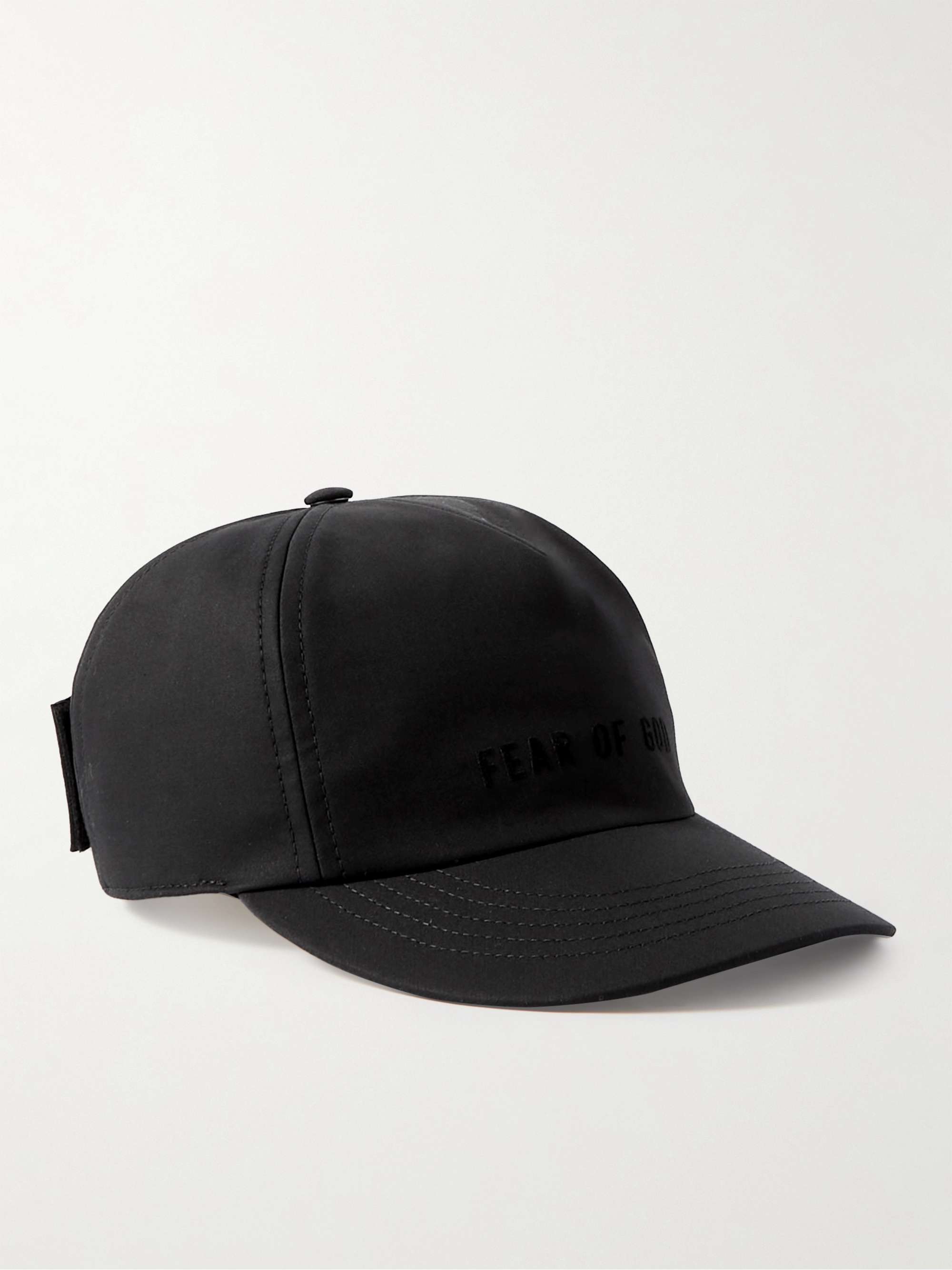 FEAR OF GOD Eternal Logo-Flocked Cotton Baseball Cap