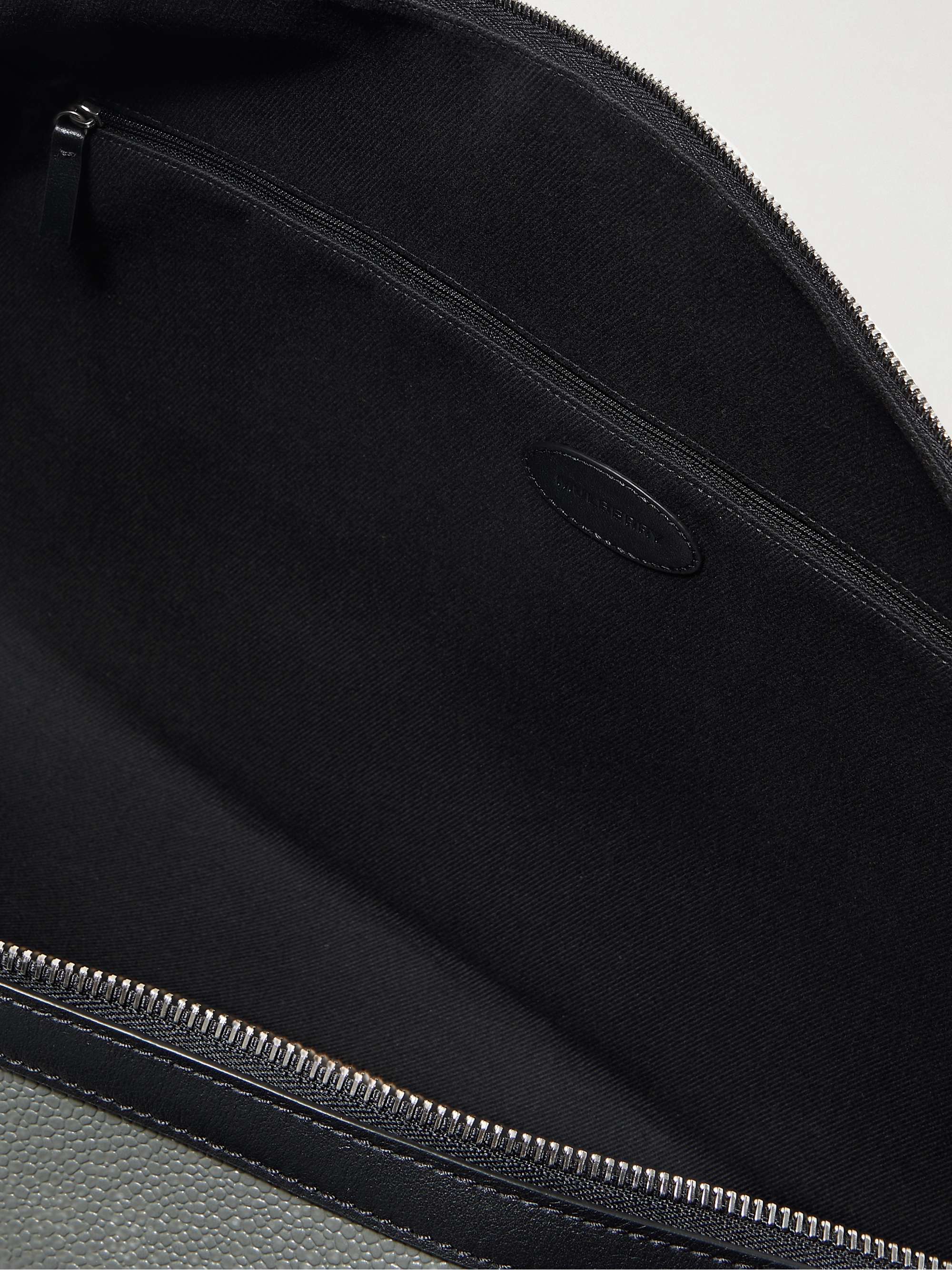 MULBERRY Medium Clipper Eco Scotchgrain, Canvas and Leather Weekend Bag