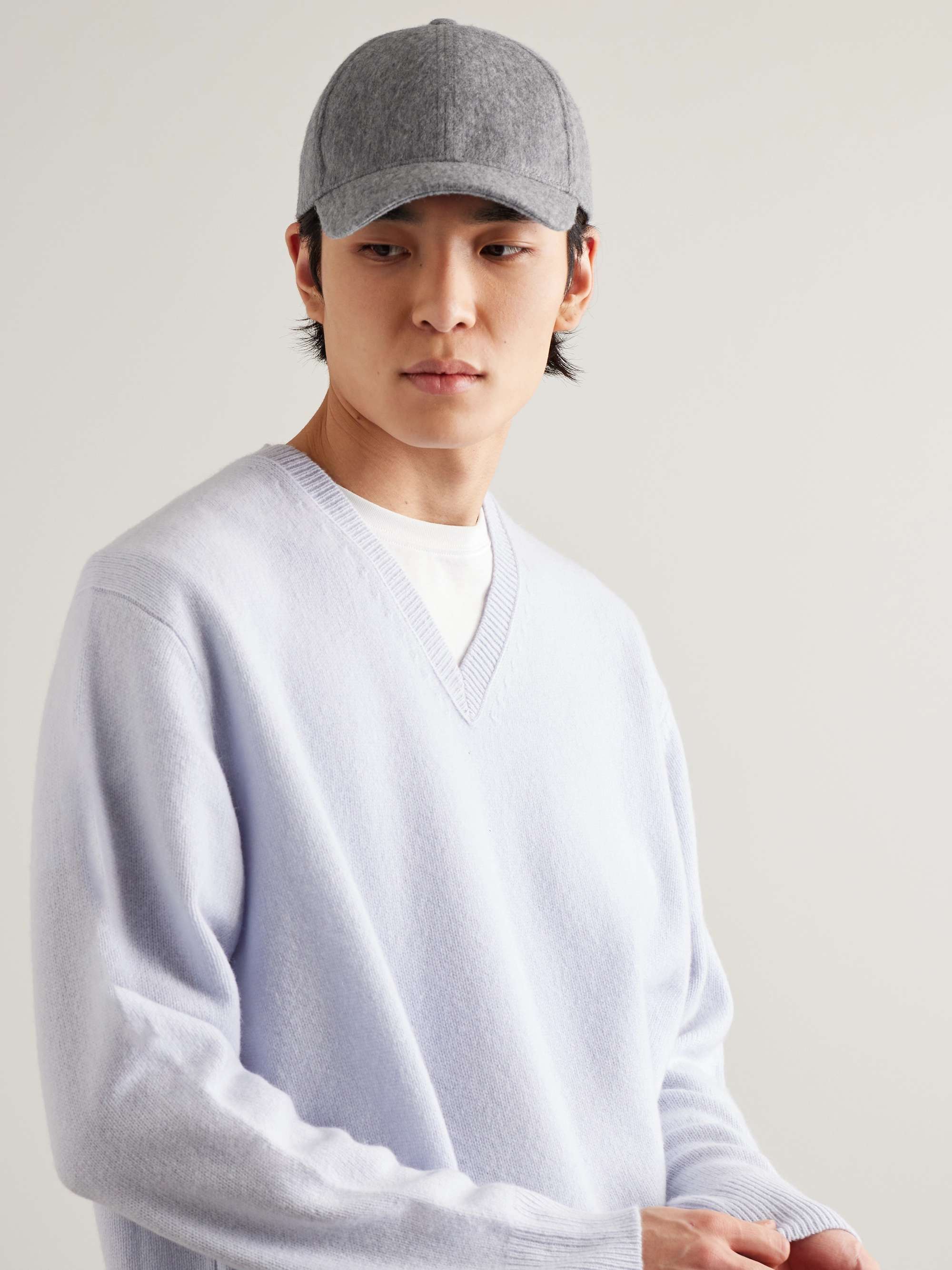 MULBERRY LogoEmbroidered Merino WoolFelt Baseball Cap for Men MR PORTER