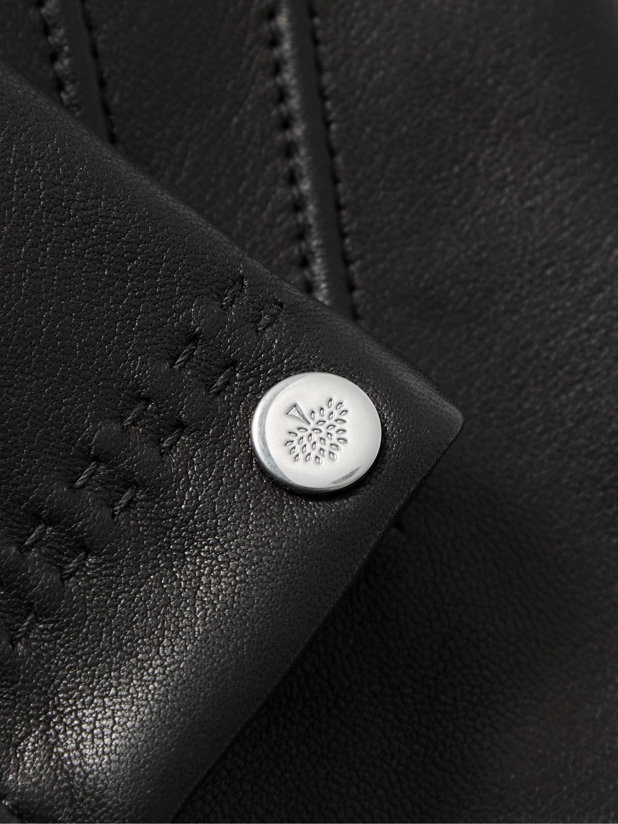 MULBERRY Cashmere-Lined Leather Gloves
