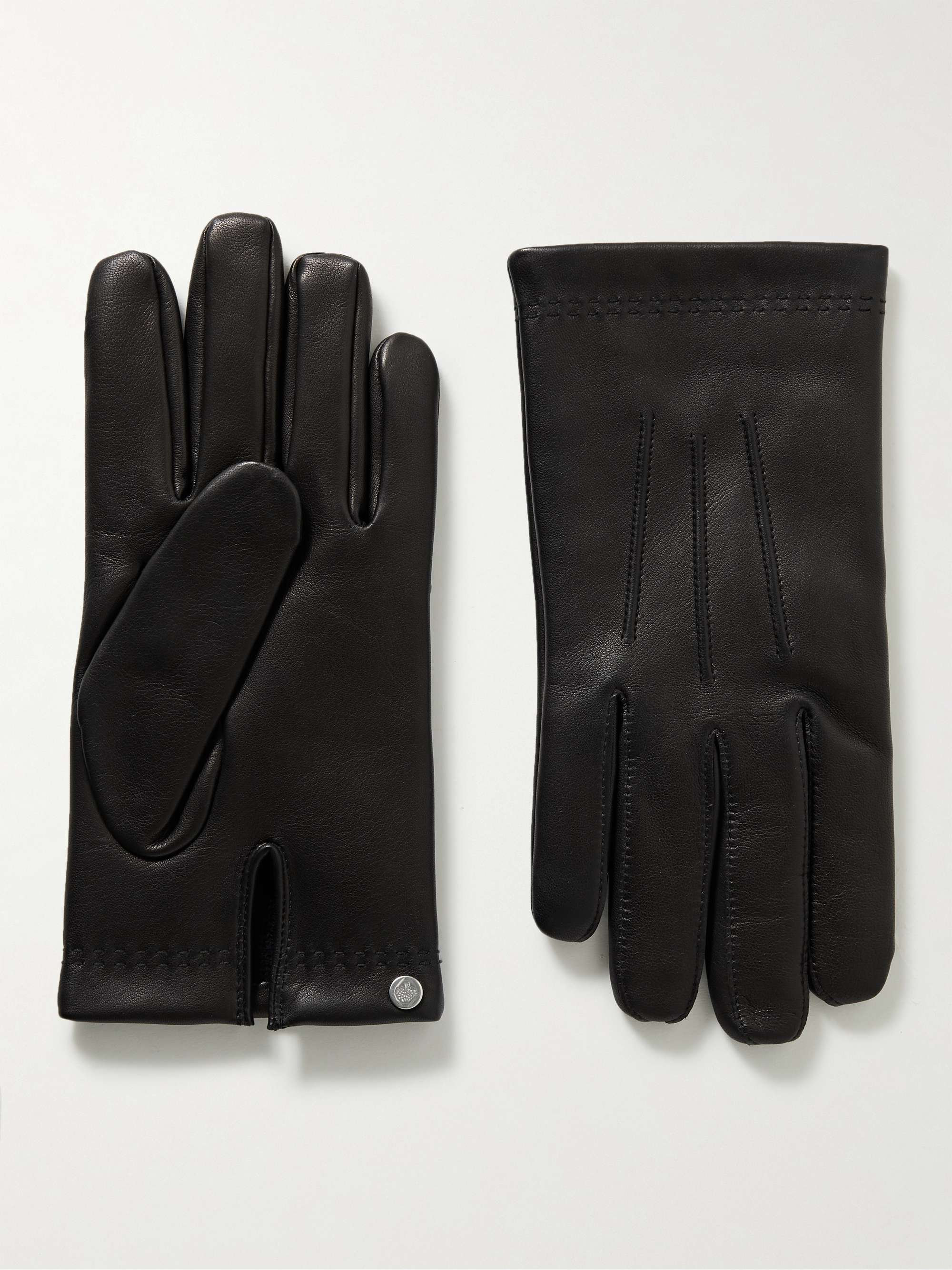 MULBERRY Cashmere-Lined Leather Gloves