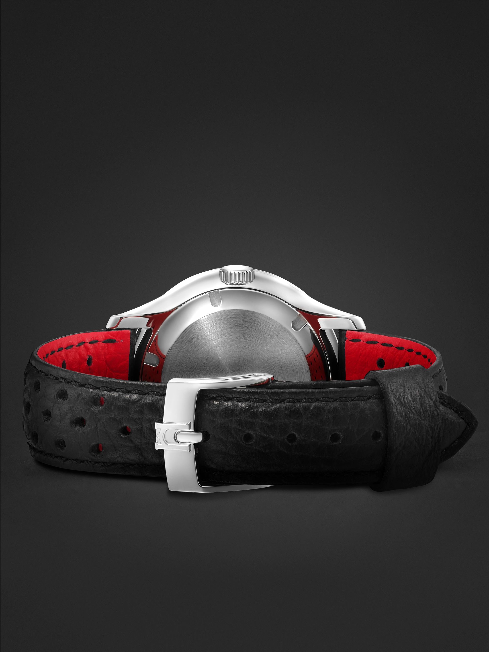 MASSENA LAB Dato-Racer Limited Edition Automatic 40mm Stainless Steel and Full-Grain Leather Watch, Ref. No. DR-001