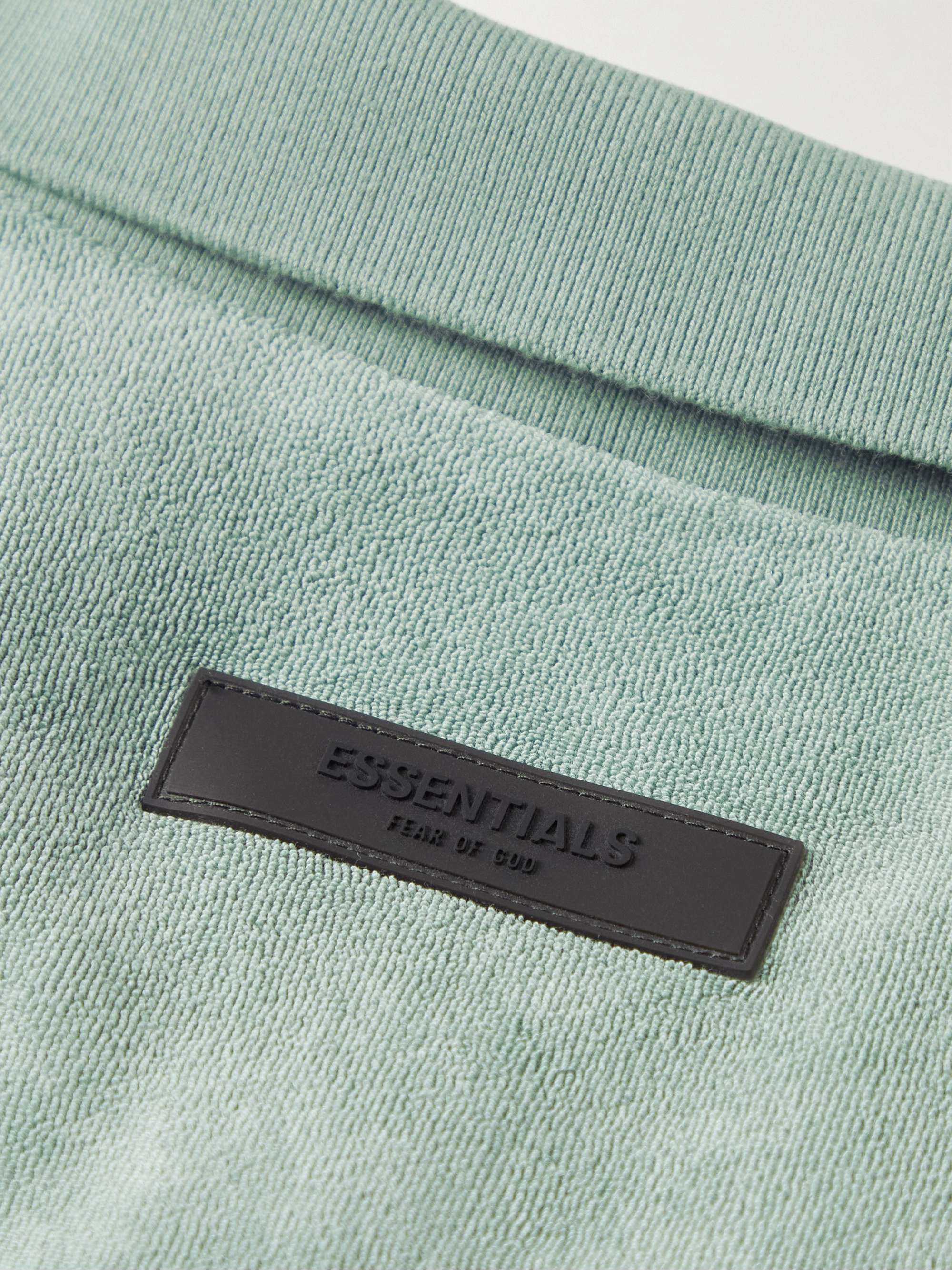 FEAR OF GOD ESSENTIALS Logo-Appliquéd Terry Polo Shirt