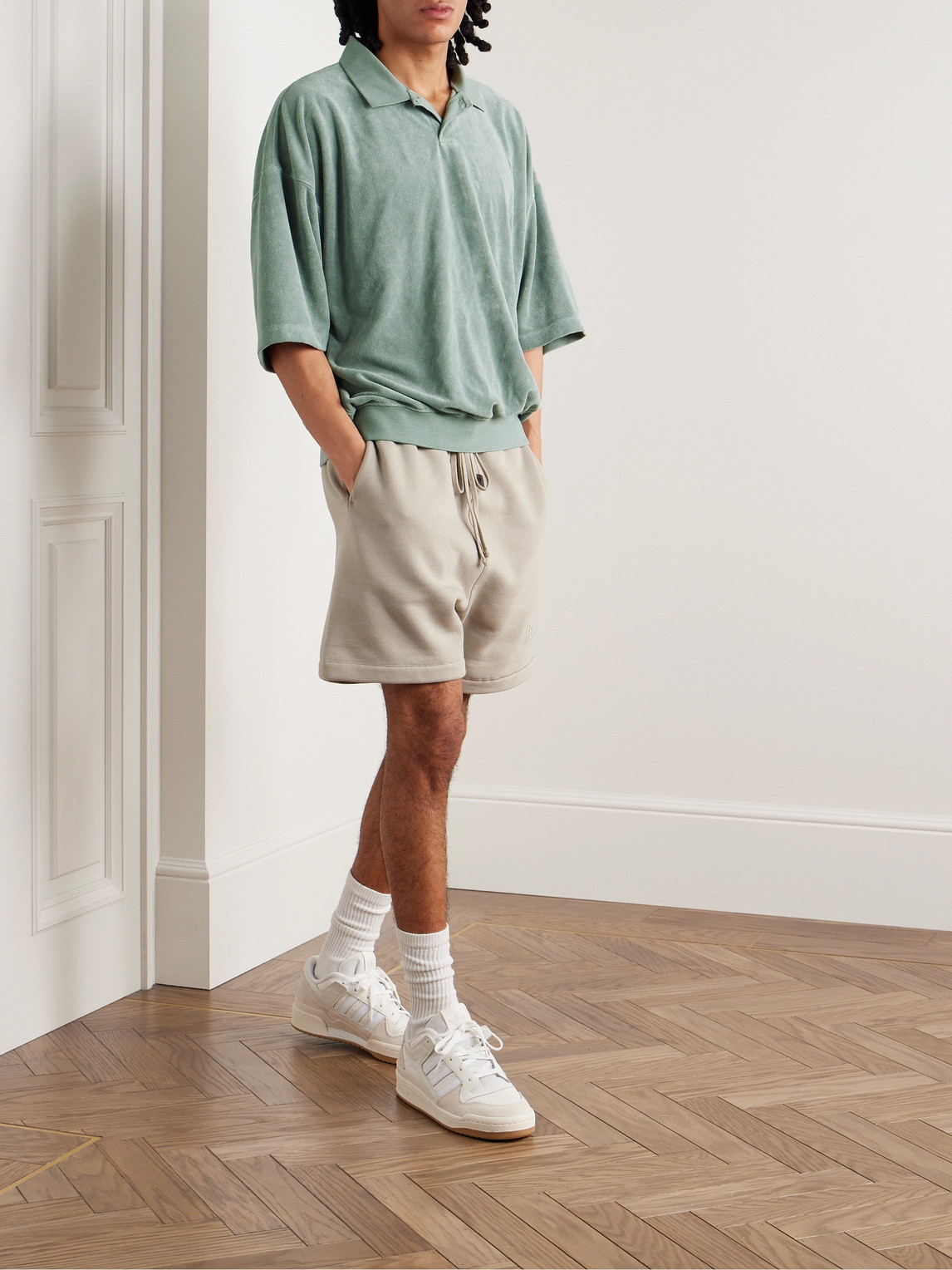 Logo-Appliquéd Terry Polo Shirt — 2