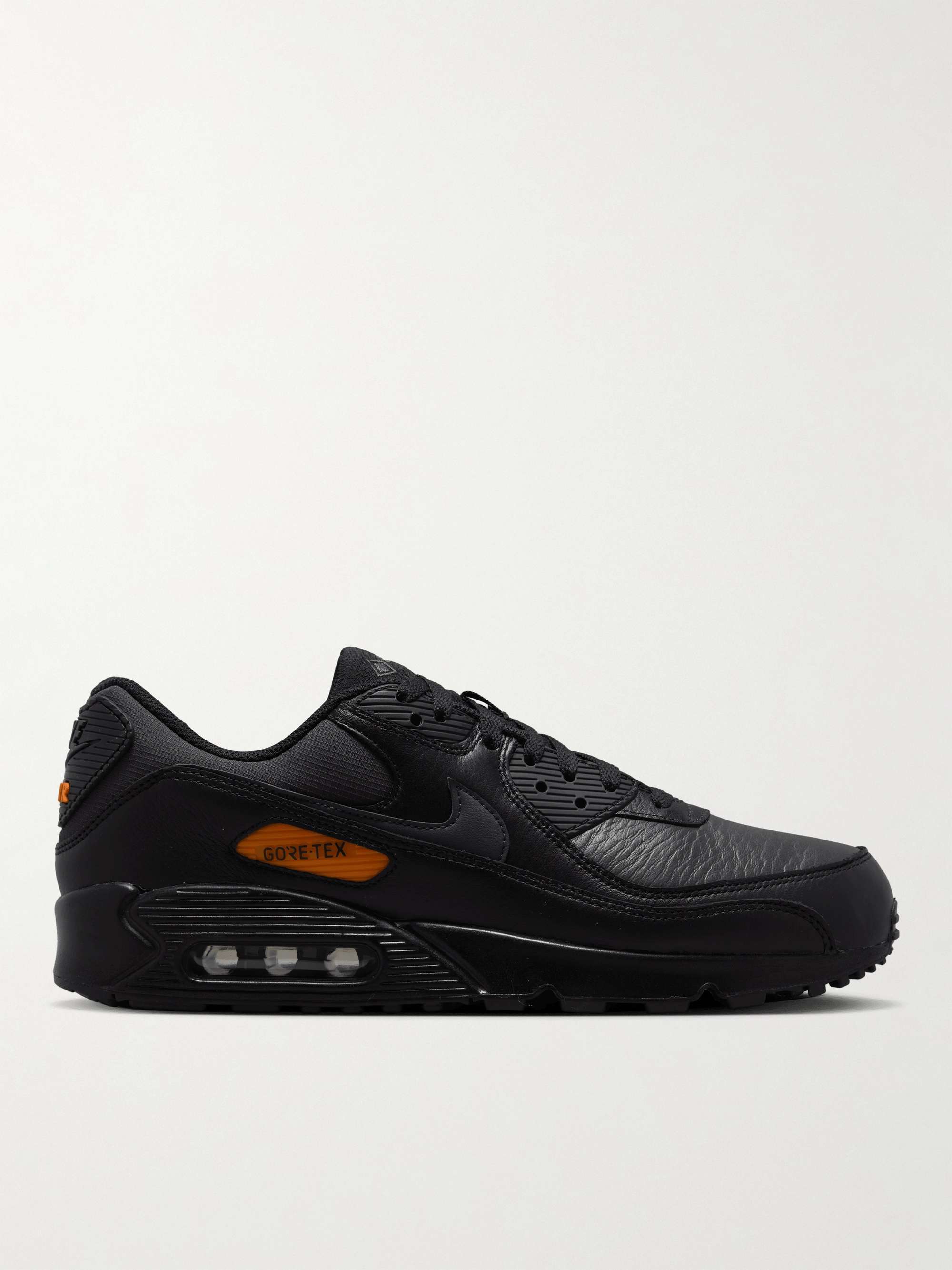 NIKE Max 90 Rubber-Trimmed Leather and GORE-TEX® Ripstop Sneakers | MR PORTER