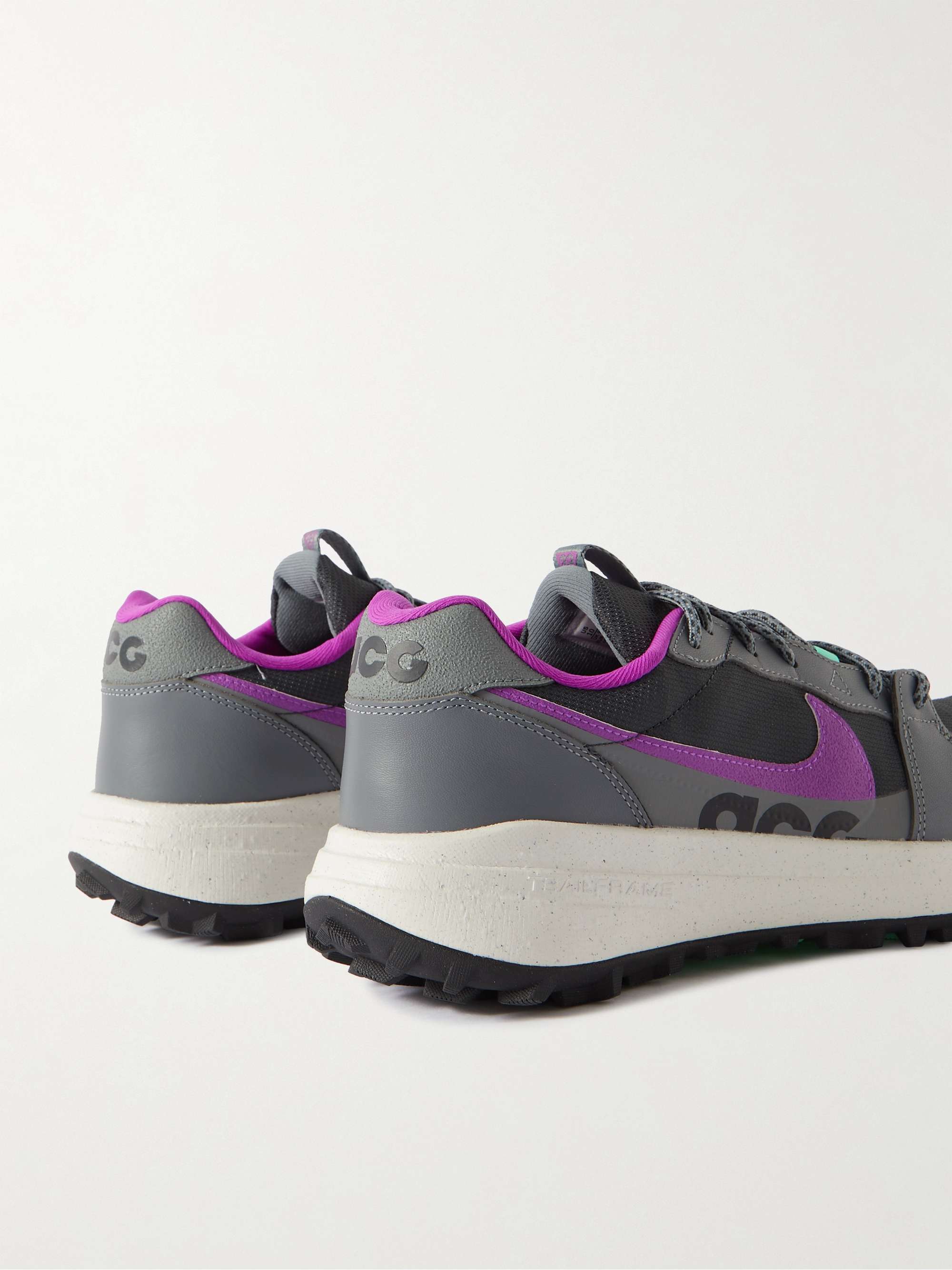 NIKE ACG Lowcate Suede- and Rubber-Trimmed Mesh Sneakers