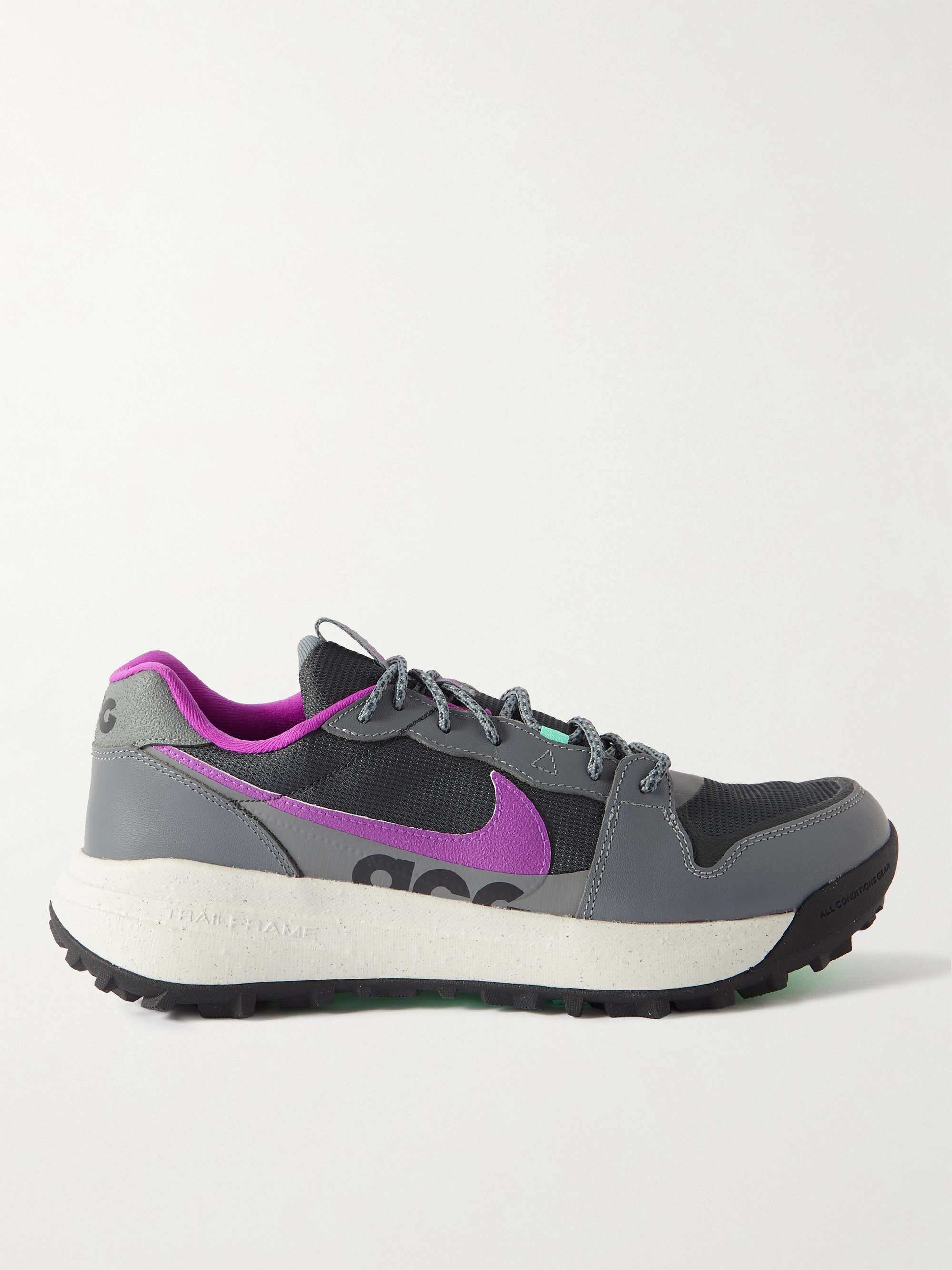 NIKE ACG Lowcate Suede- and Rubber-Trimmed Mesh Sneakers