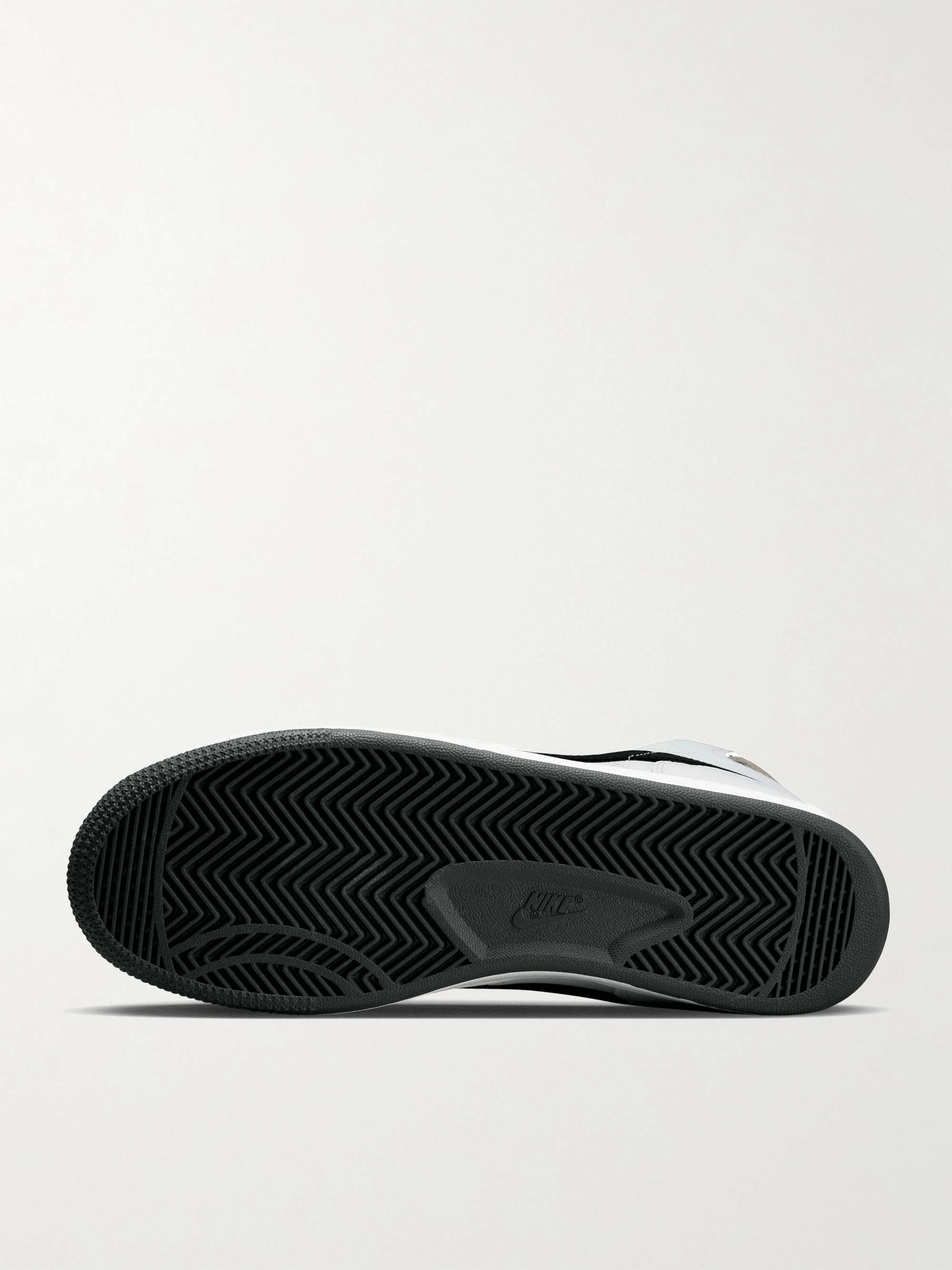 NIKE Terminator High Snake-Effect Leather High-Top Sneakers