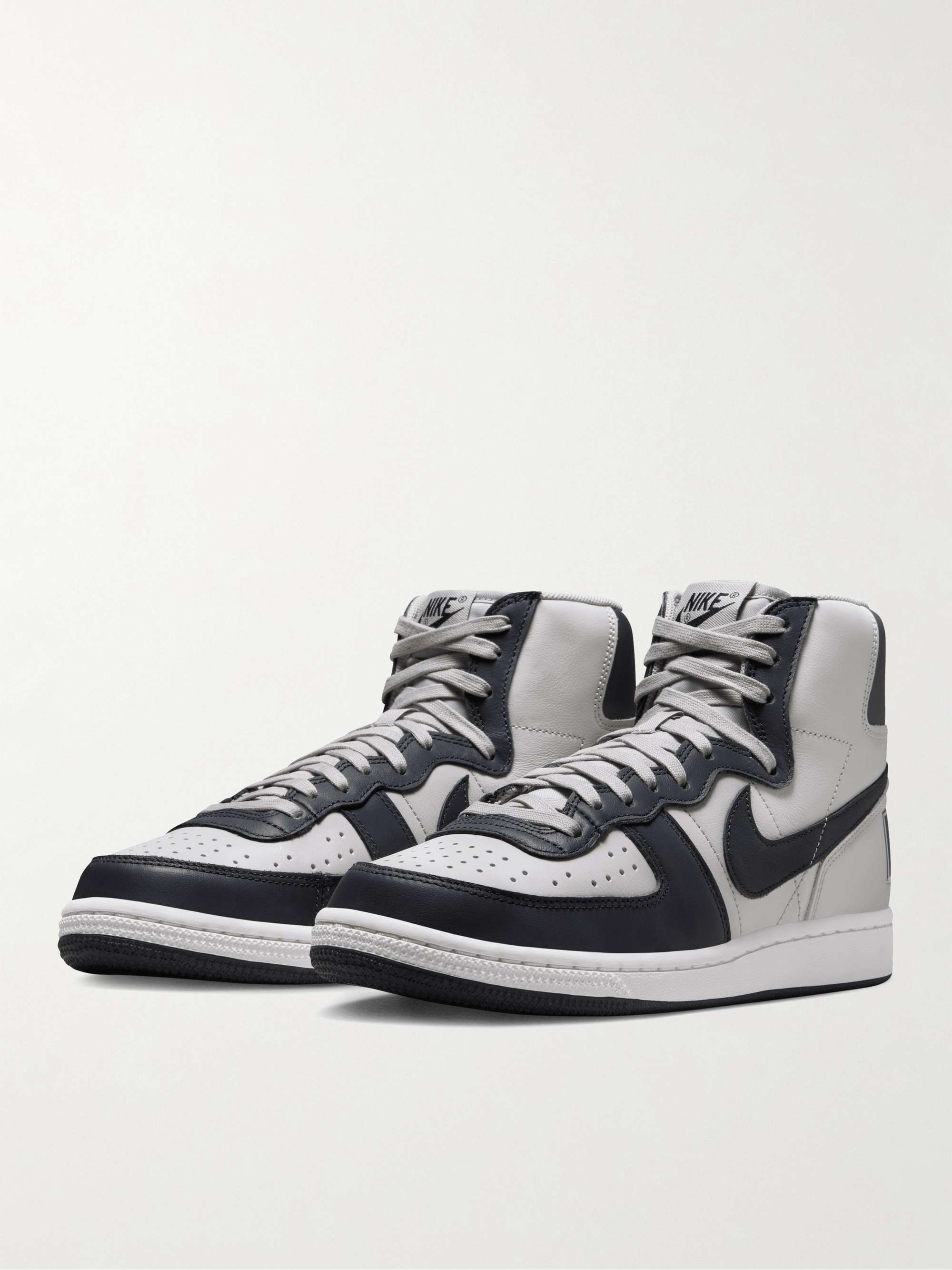 Jong Bladeren verzamelen Ban NIKE Terminator Leather High-Top Sneakers for Men | MR PORTER