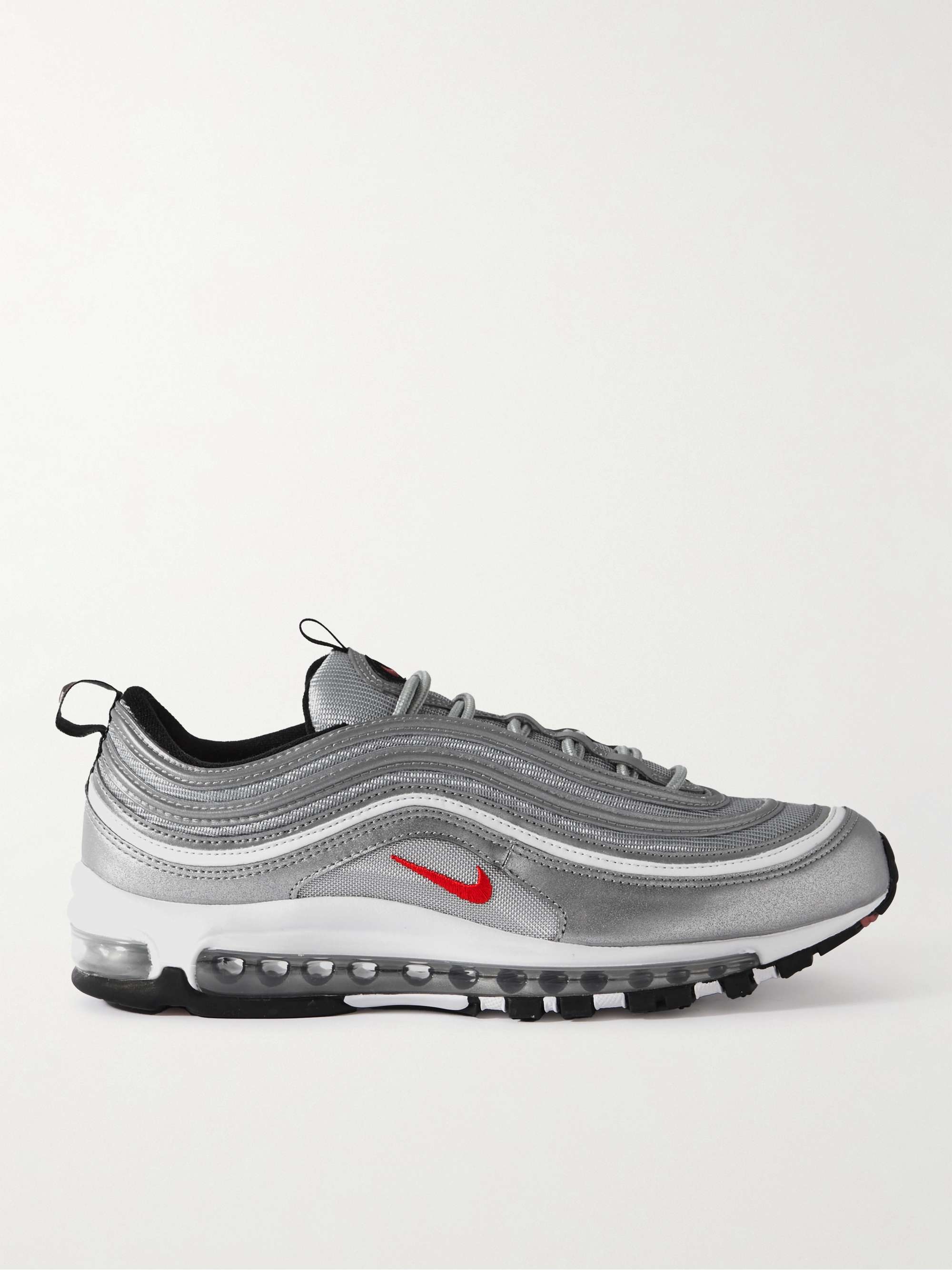 Behalf Asser Auckland Gray Air Max 97 Metallic Leather and Mesh Sneakers | NIKE | MR PORTER