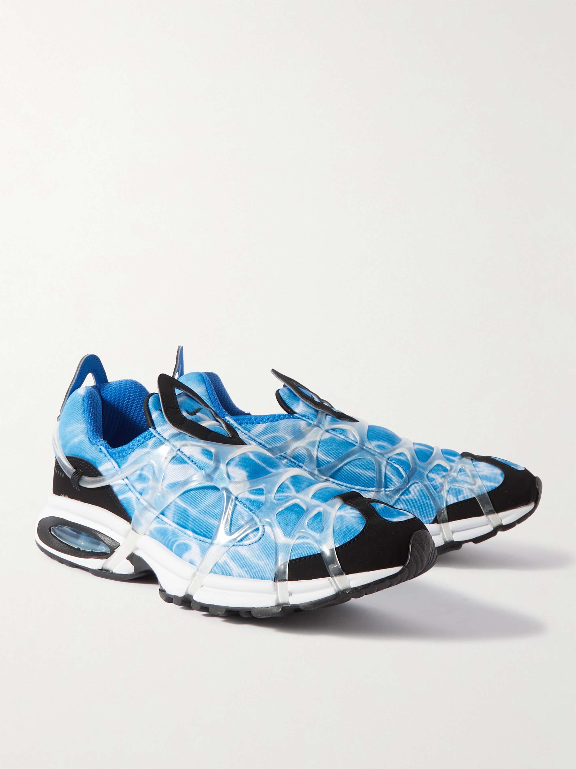 NIKE Air Kukini SE Tie-Dyed TPU-Trimmed Mesh and Neoprene Slip-On Sneakers