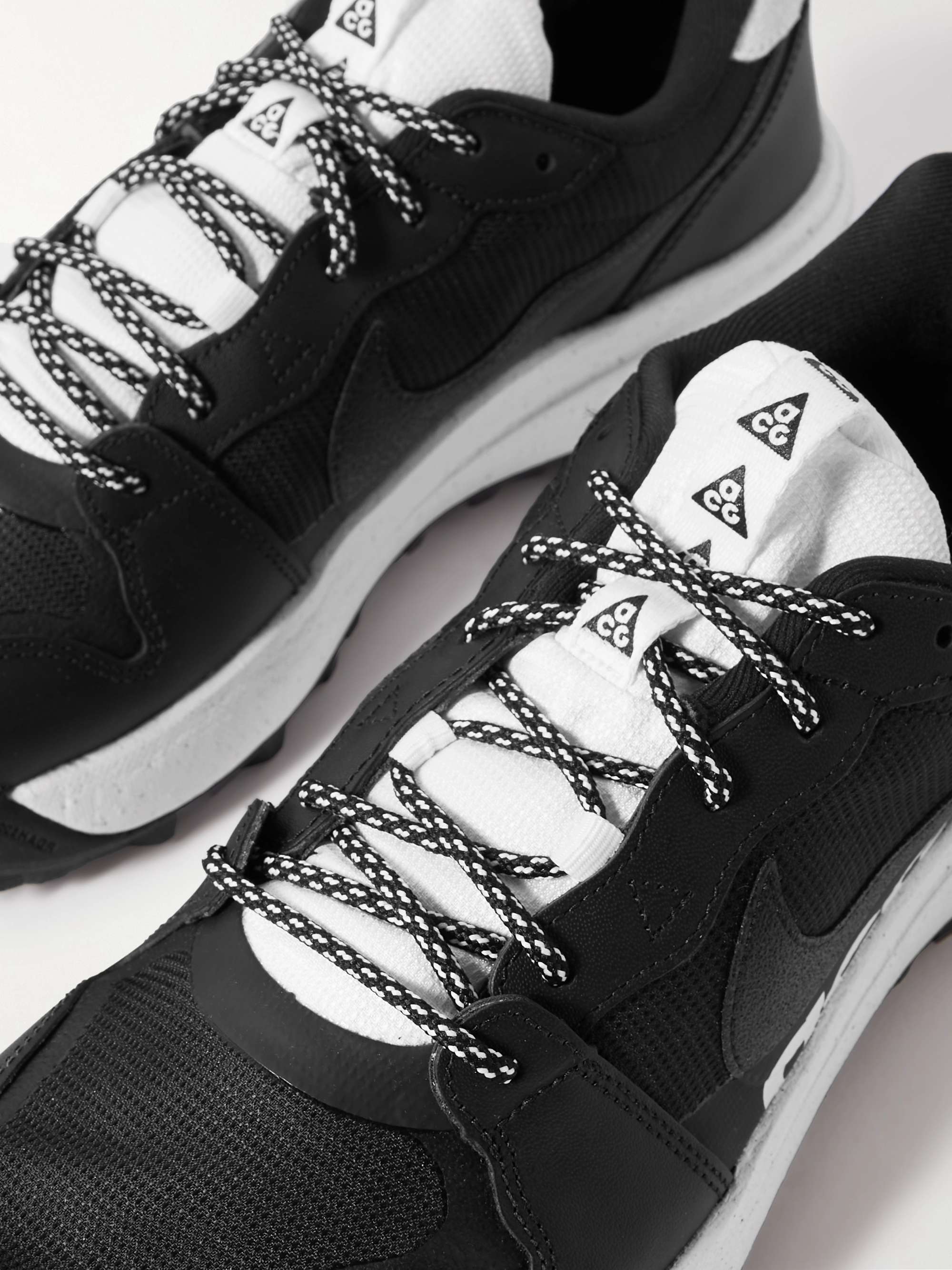 NIKE ACG Lowcate Rubber-Trimmed Mesh Sneakers