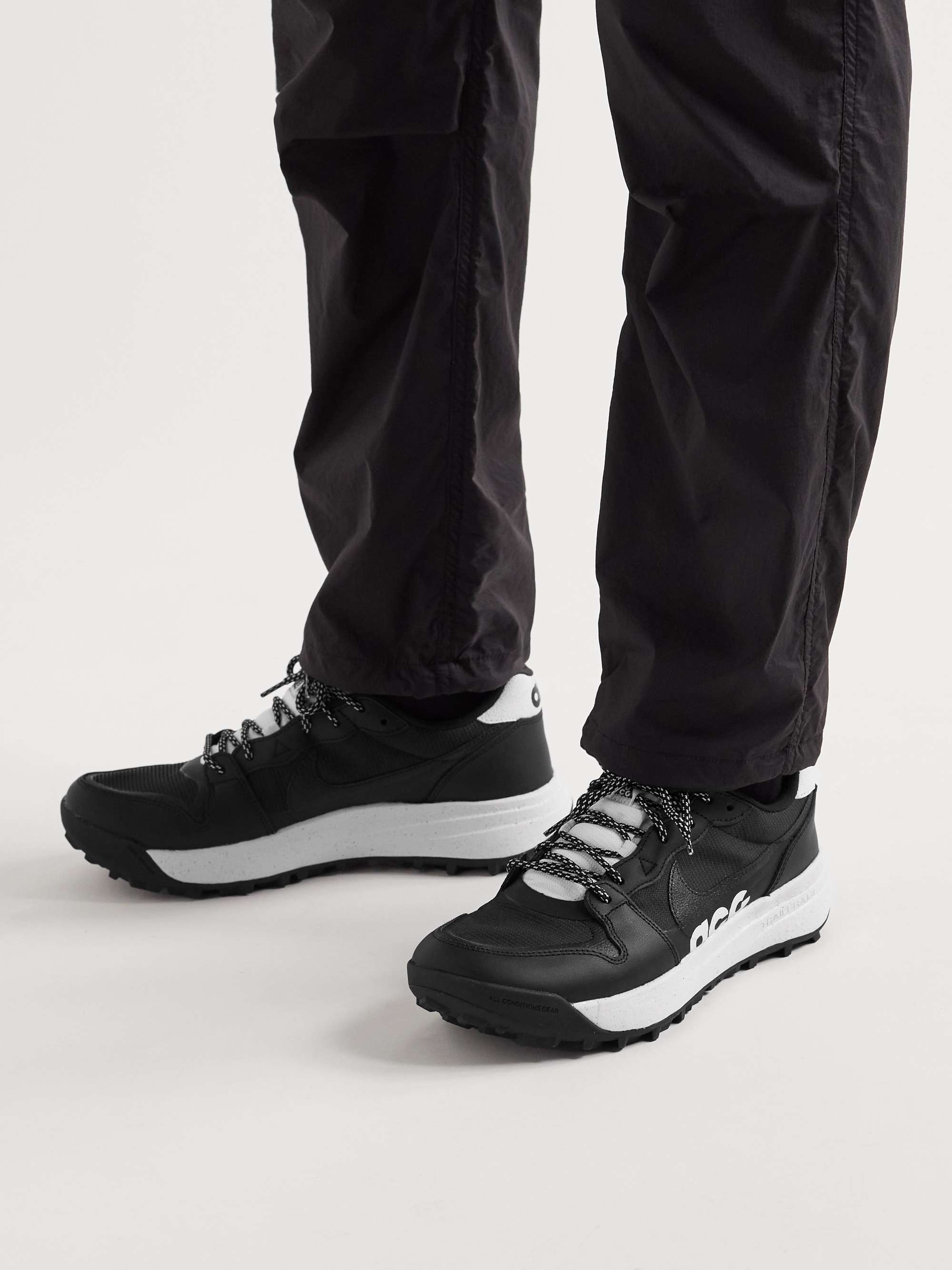 NIKE ACG Lowcate Rubber-Trimmed Mesh Sneakers