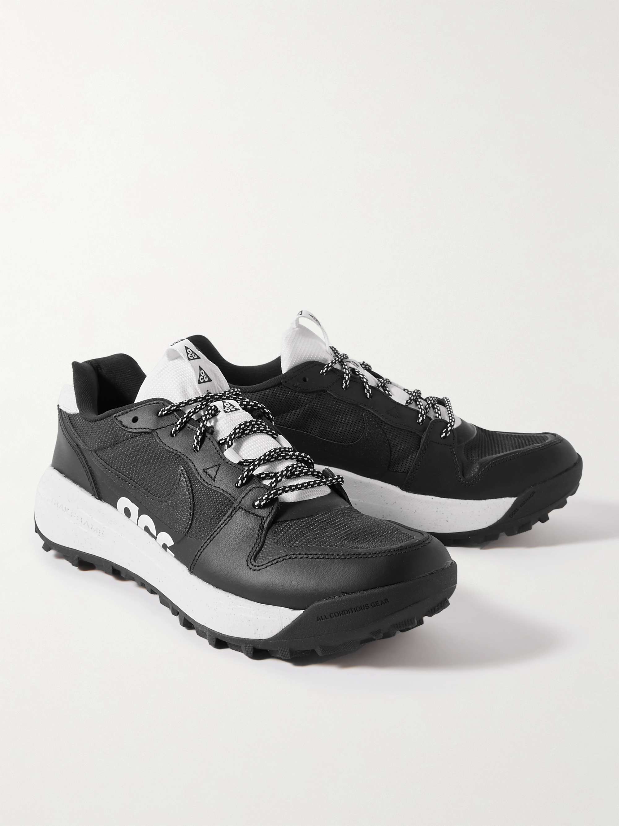 NIKE ACG Lowcate Rubber-Trimmed Mesh Sneakers